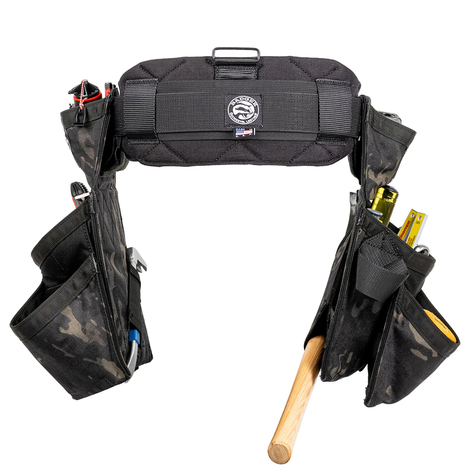 Badger 461061 XL Side-by-Side Carpenter Black Camo Belt - X-Large - Image 5