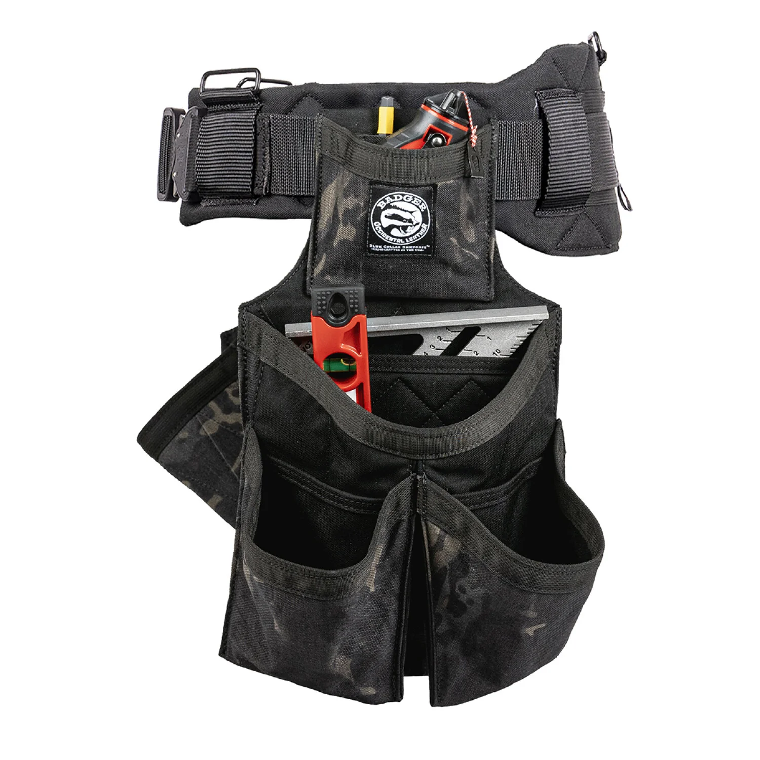 Badger 461061 XL Side-by-Side Carpenter Black Camo Belt - X-Large - Image 6