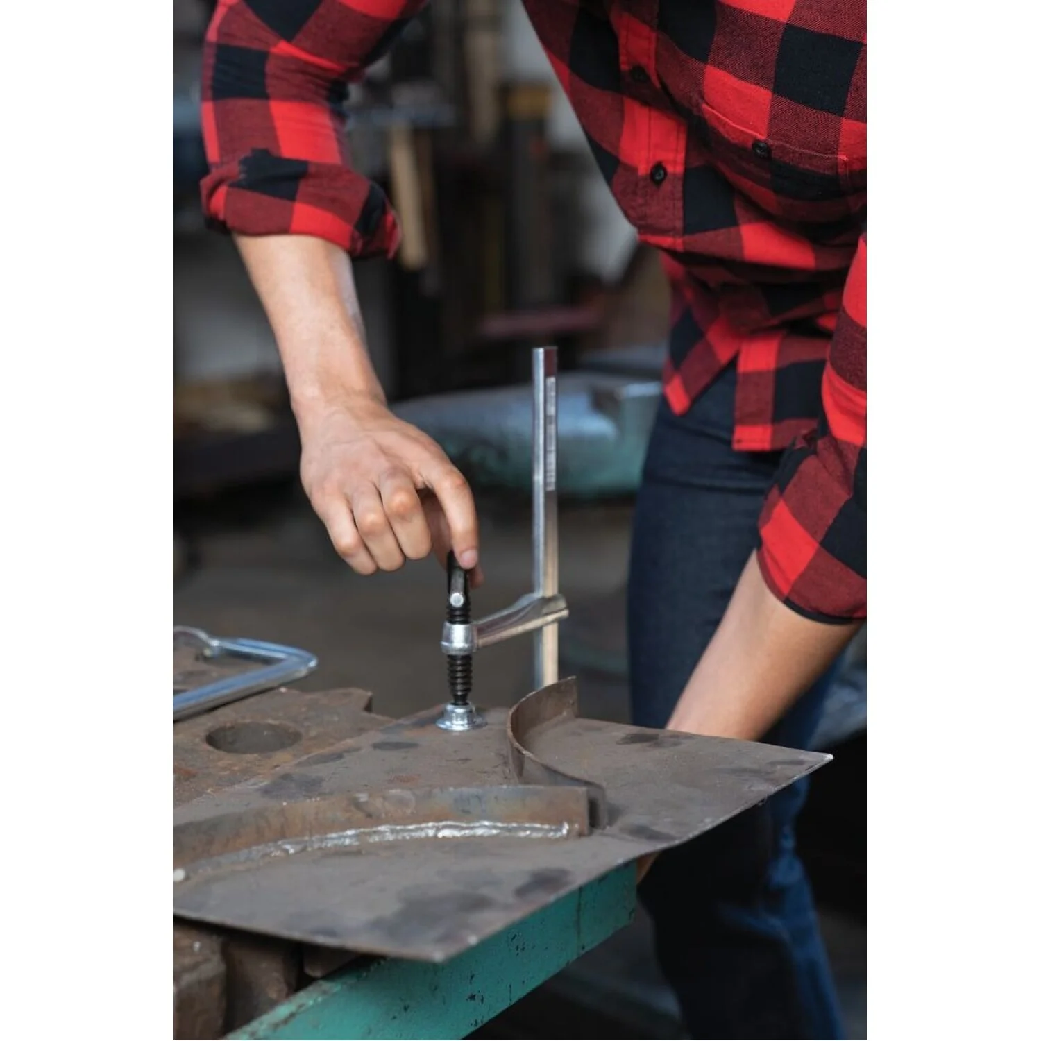Bessey 660-S8 Clamp, welding, F-style, replaceable swivel pad, 8 In. x 4 In., 726 lb - Image 9