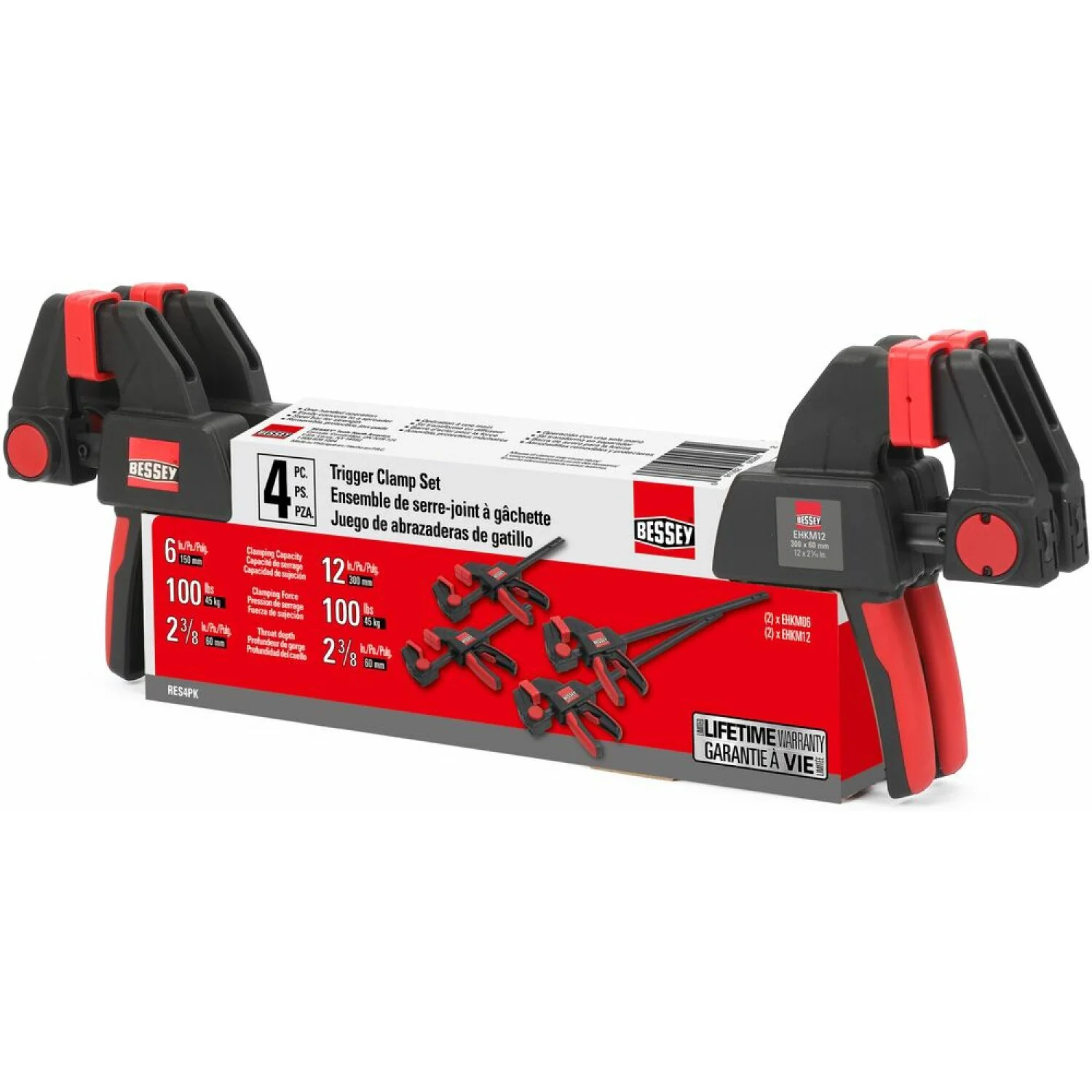 Bessey EHKL06 Large Trigger Clamp, 300 lb, 6" x 3-1/8" - Image 3