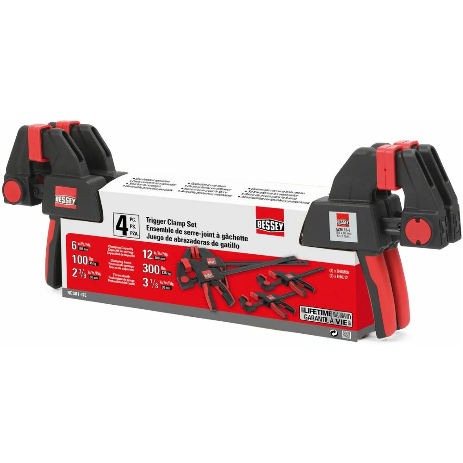 Bessey EHKL36 Large Trigger Clamp, 300 lb, 36" x 3-1/8" - Image 15