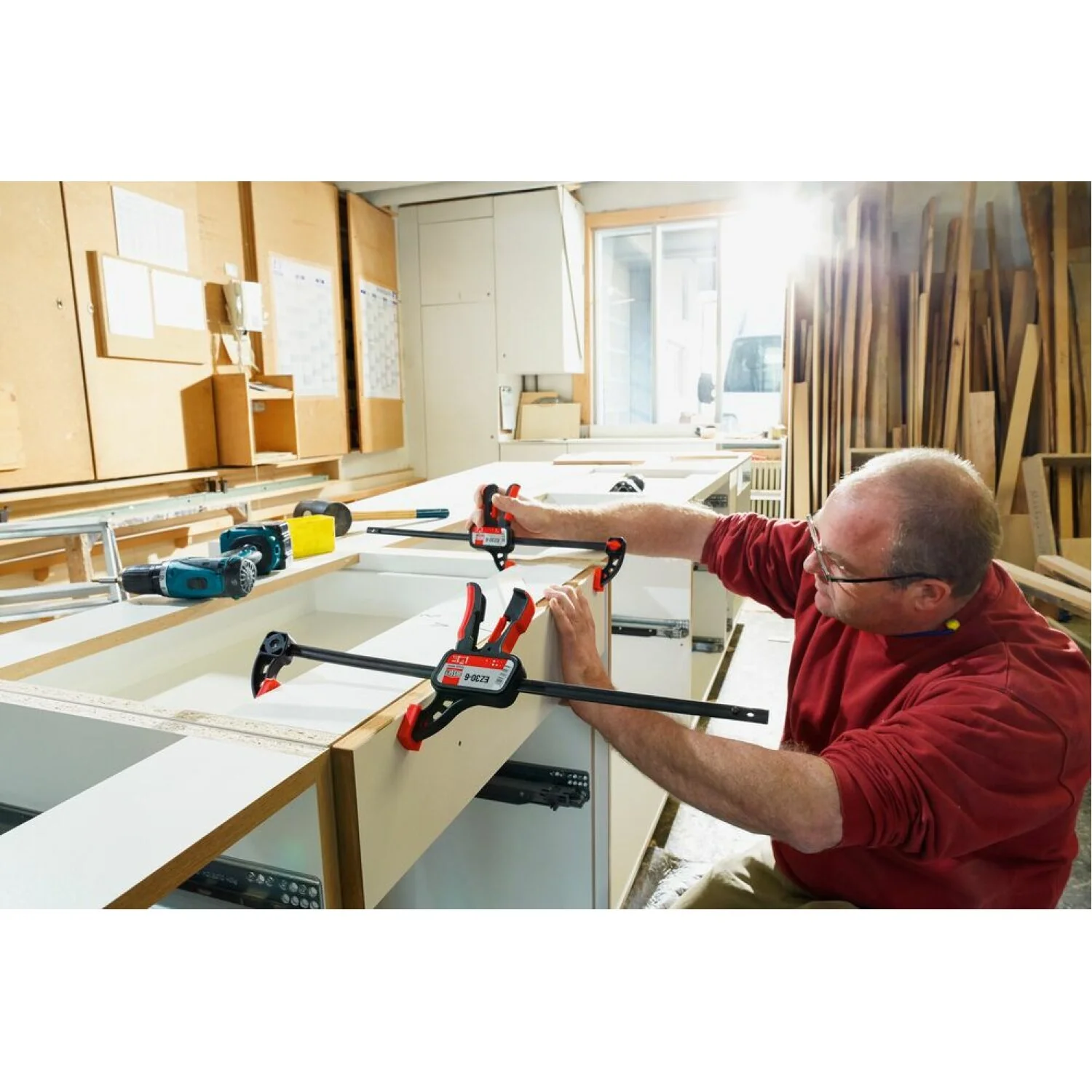 Bessey EZ30-6 Clamp, One Hand, EZ Series, 12 In. x 2.36 inch - Image 2