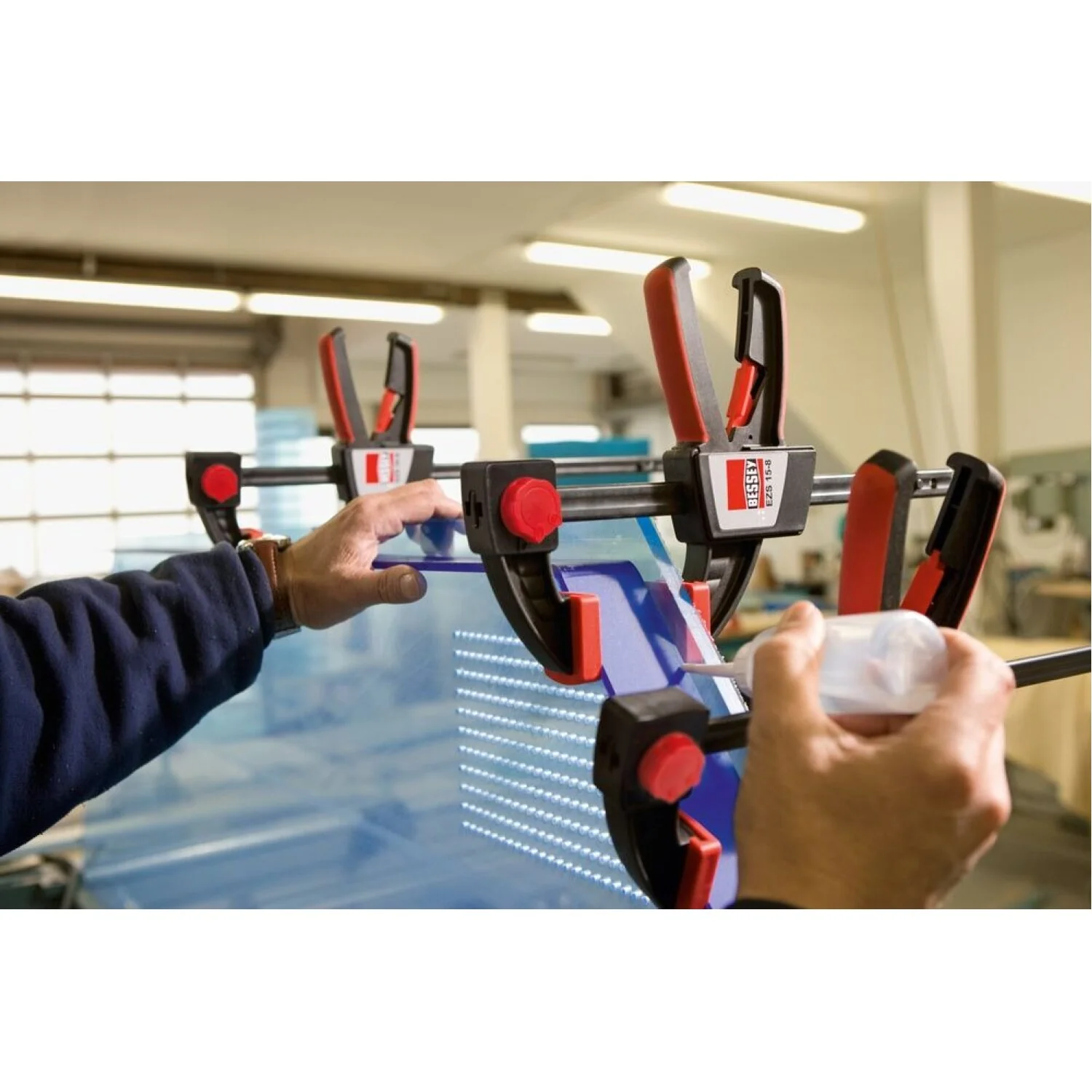 Bessey EZS45-8 Clamp, one hand, EZS Series, 18 In. x 3.5 In., 445 lb - Image 10