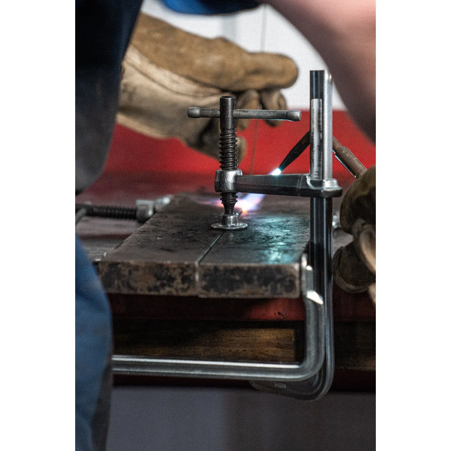 Bessey GS25K Clamp, welding, F-style, crimped on swivel pad, 10 In. x 4.75 In., 1000 lb - Image 7