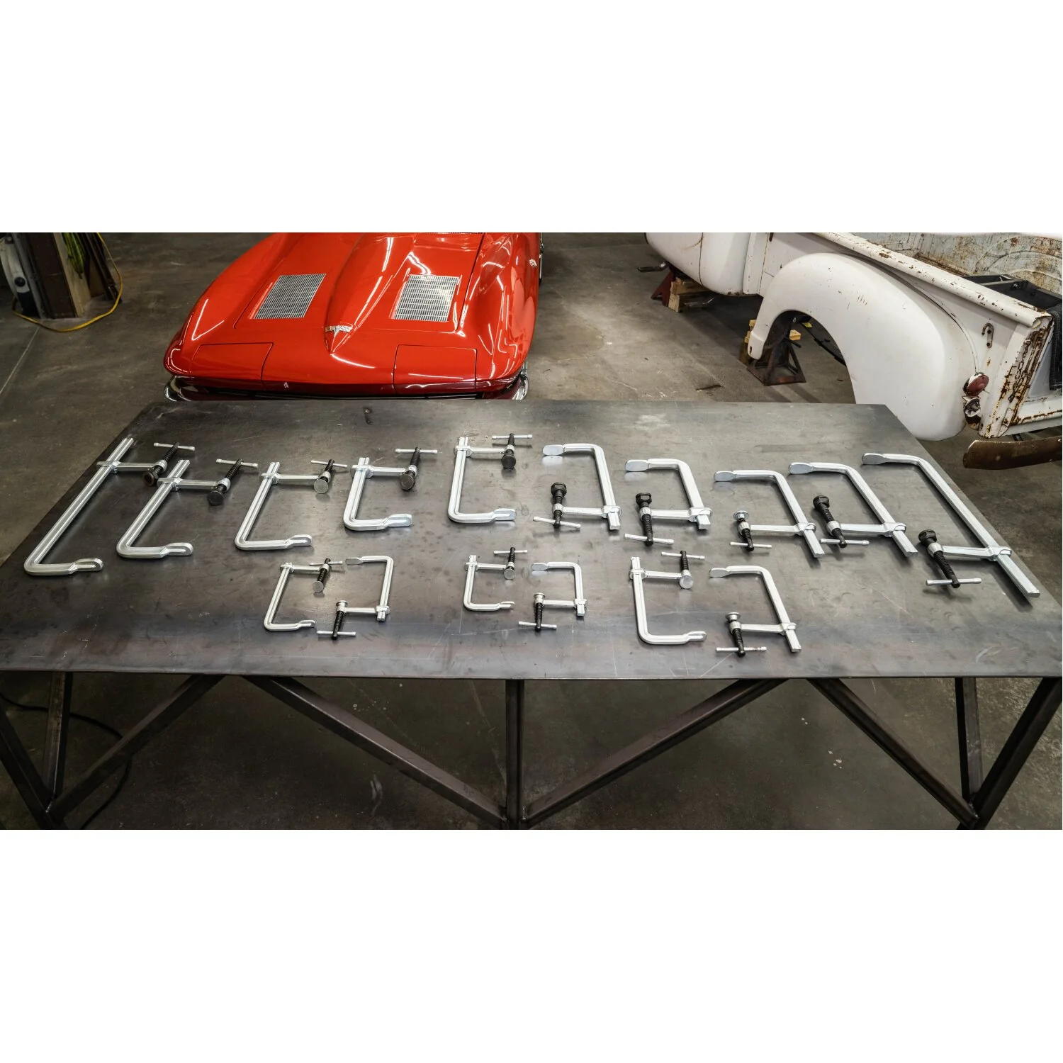 Bessey GS30K Clamp, welding, F-style, crimped on swivel pad, 12 In x 5.5 In., 1200 lb - Image 3