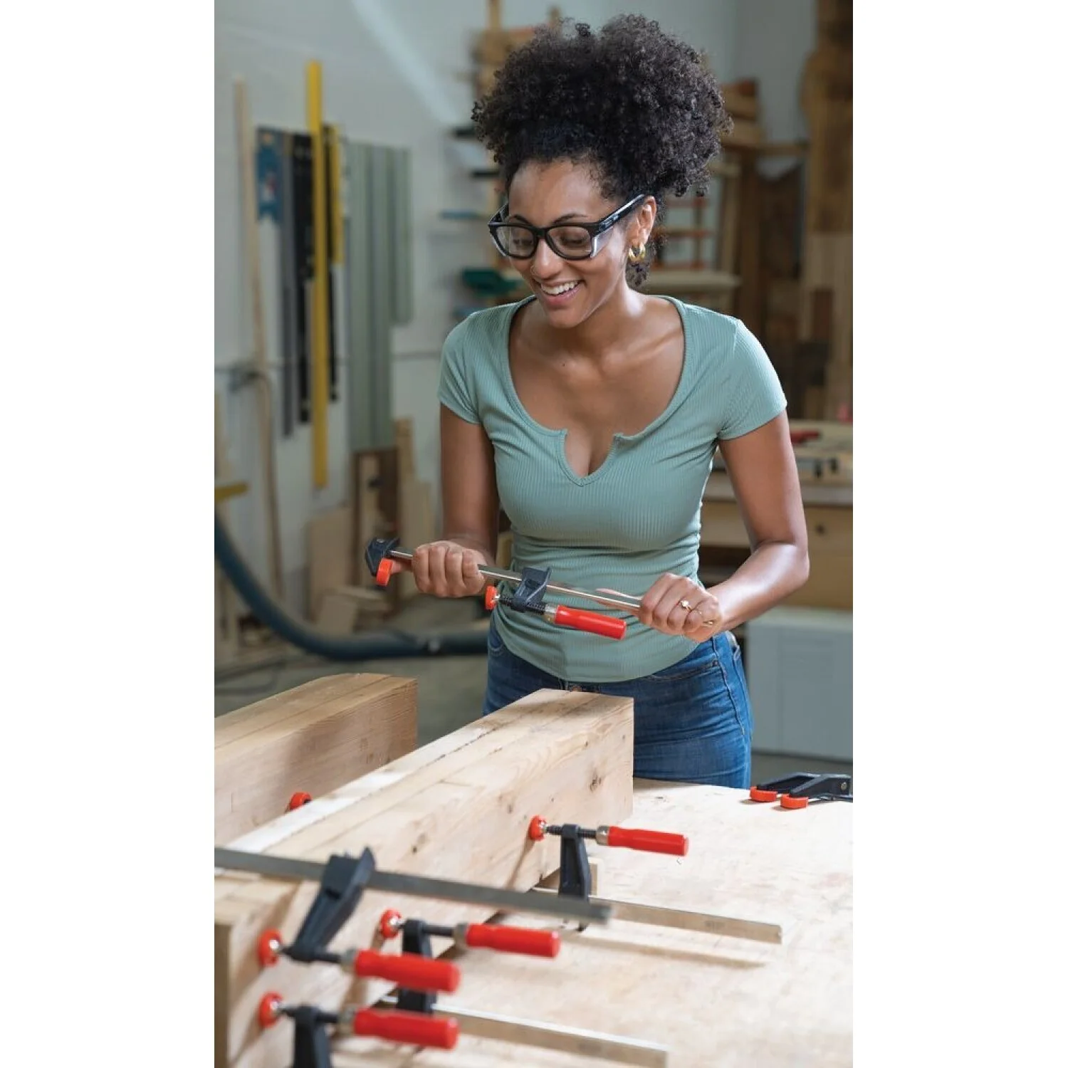 Bessey GSCC2.512 Clamp, clutch style, swivel pads, 2.5 In. x 12 In., 600 lb - Image 4
