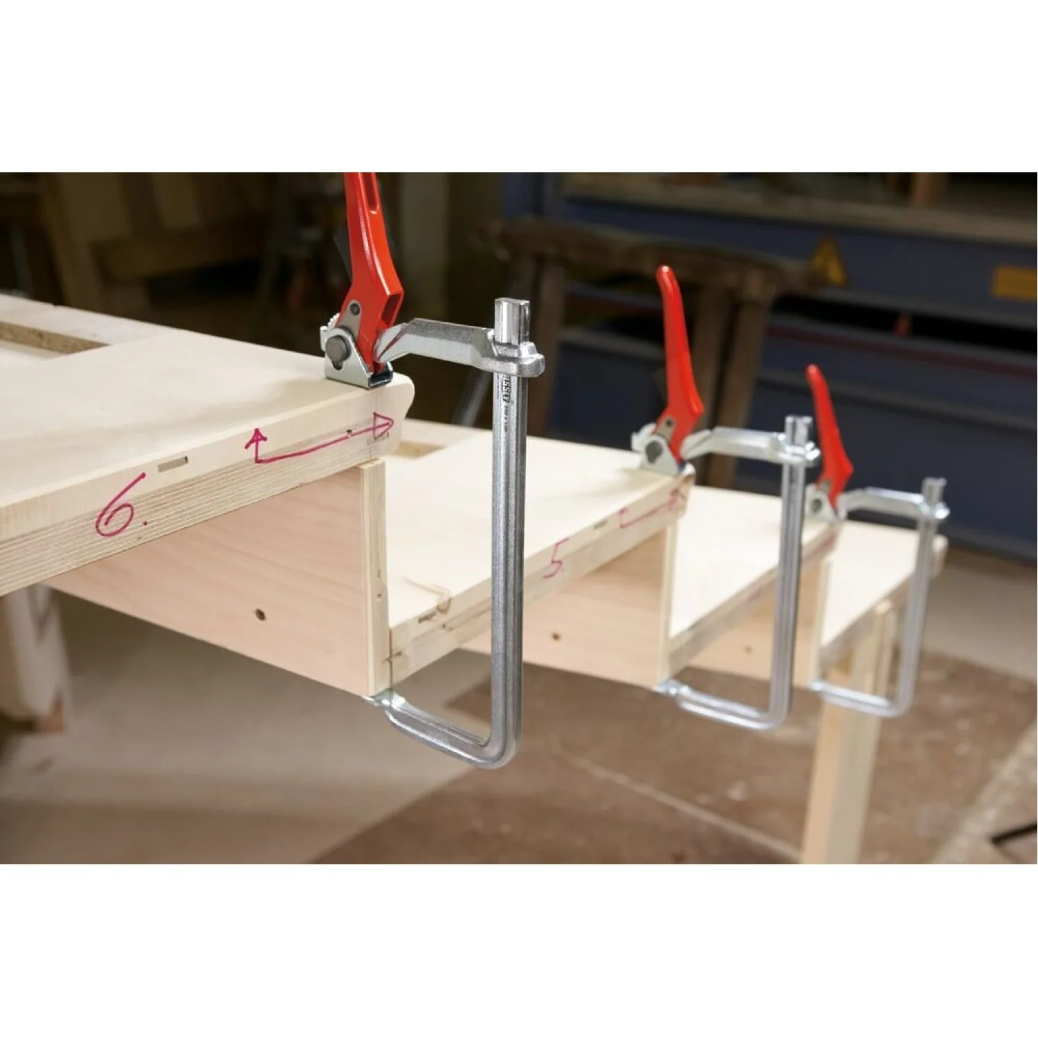 Bessey GSH12 Clamp, welding, classiX, lever-style, 4 In. x 2 3/8 In. , 400 lb - Image 2