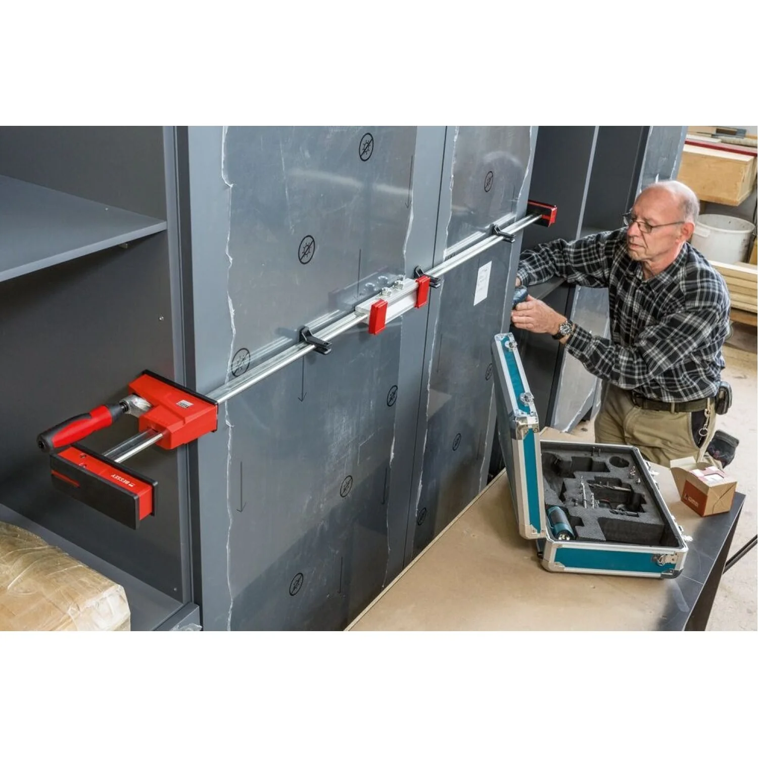 Bessey KRE3512 Parallel Clamp, K Body REVOlution, 12 Inch, 1700 lbs - Image 23