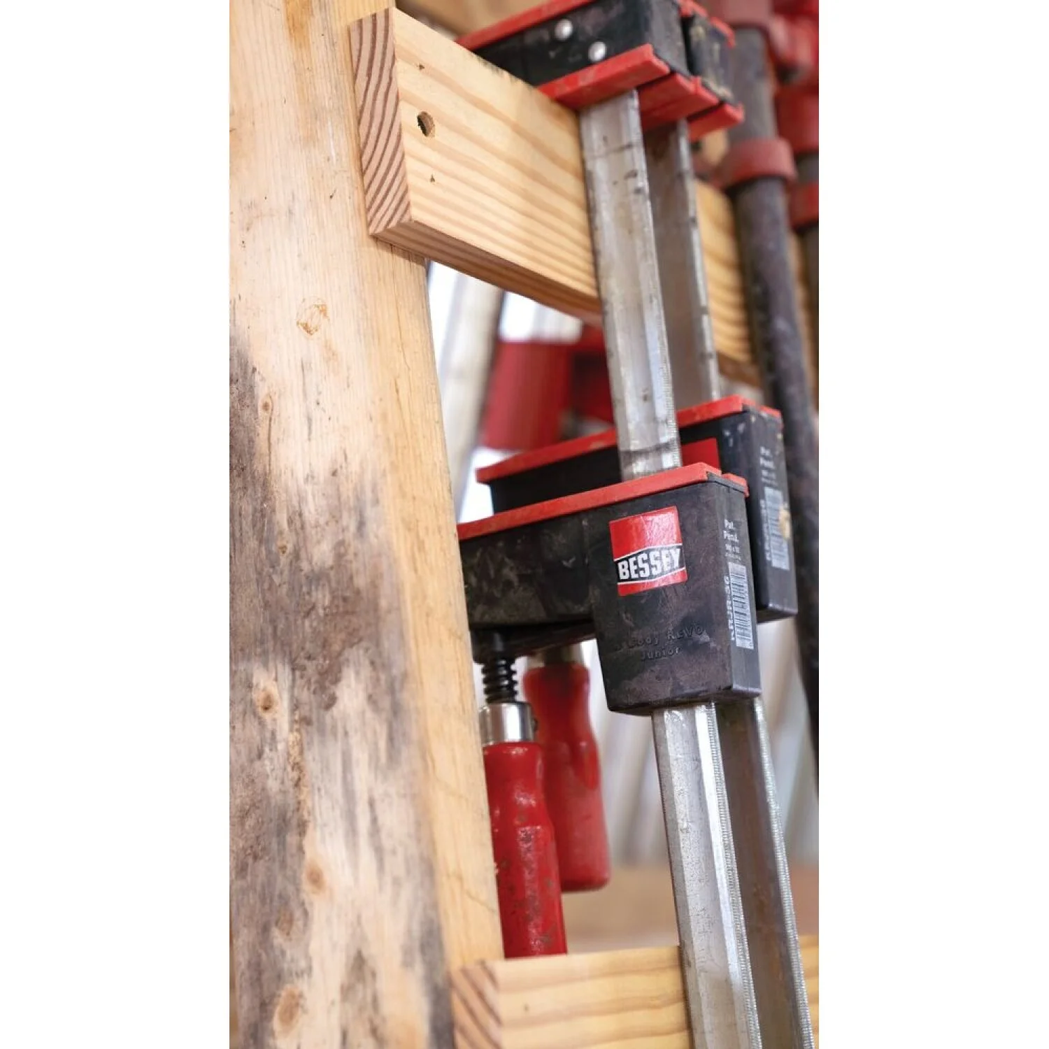 Bessey KRJR-12 Clamp, woodworking, small parallel clamp, REVO JR, 12 In. x 3.25 In, 900 lb - Image 2