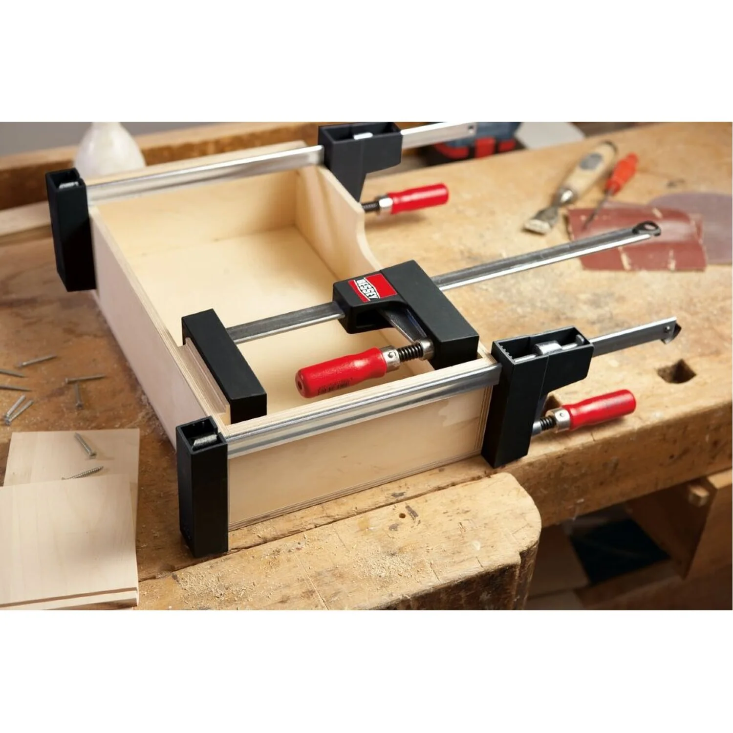 Bessey UK3.012 Clamp, woodworking, small case clamp, UniKlamp, 3.125” x 12 In., 330 lb - Image 5