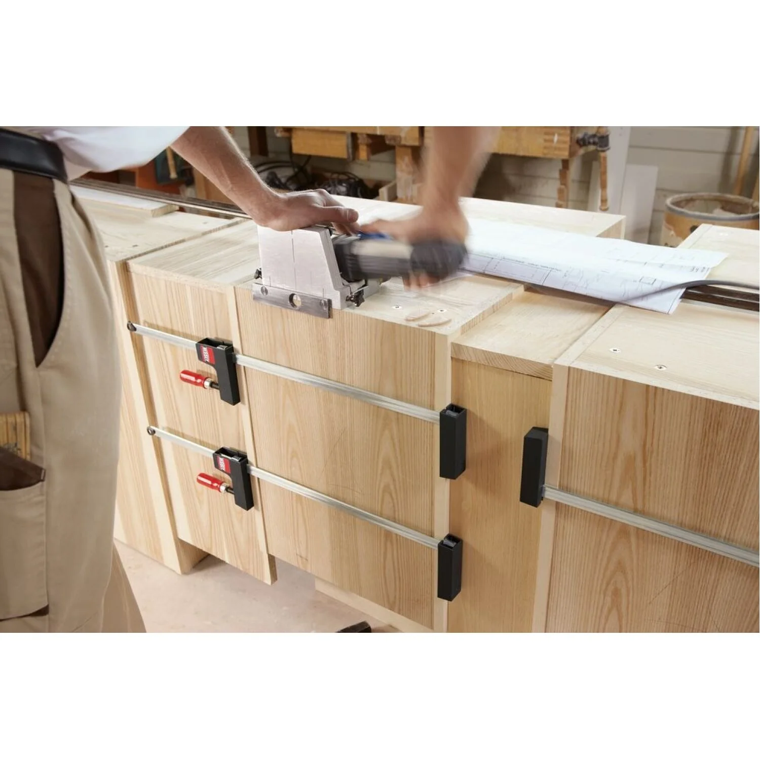 Bessey UK3.024 Clamp, woodworking, small case clamp, UniKlamp, 3.125” x 24 In., 330 lb - Image 3