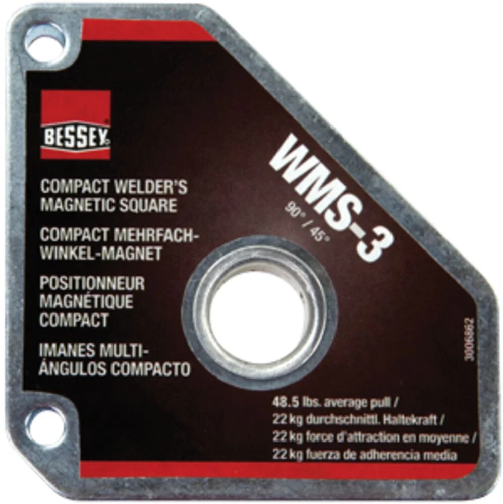 Bessey WMS-3 Magnet, magnetic square, 90/45 degrees, 55 lbs pull - Image 2