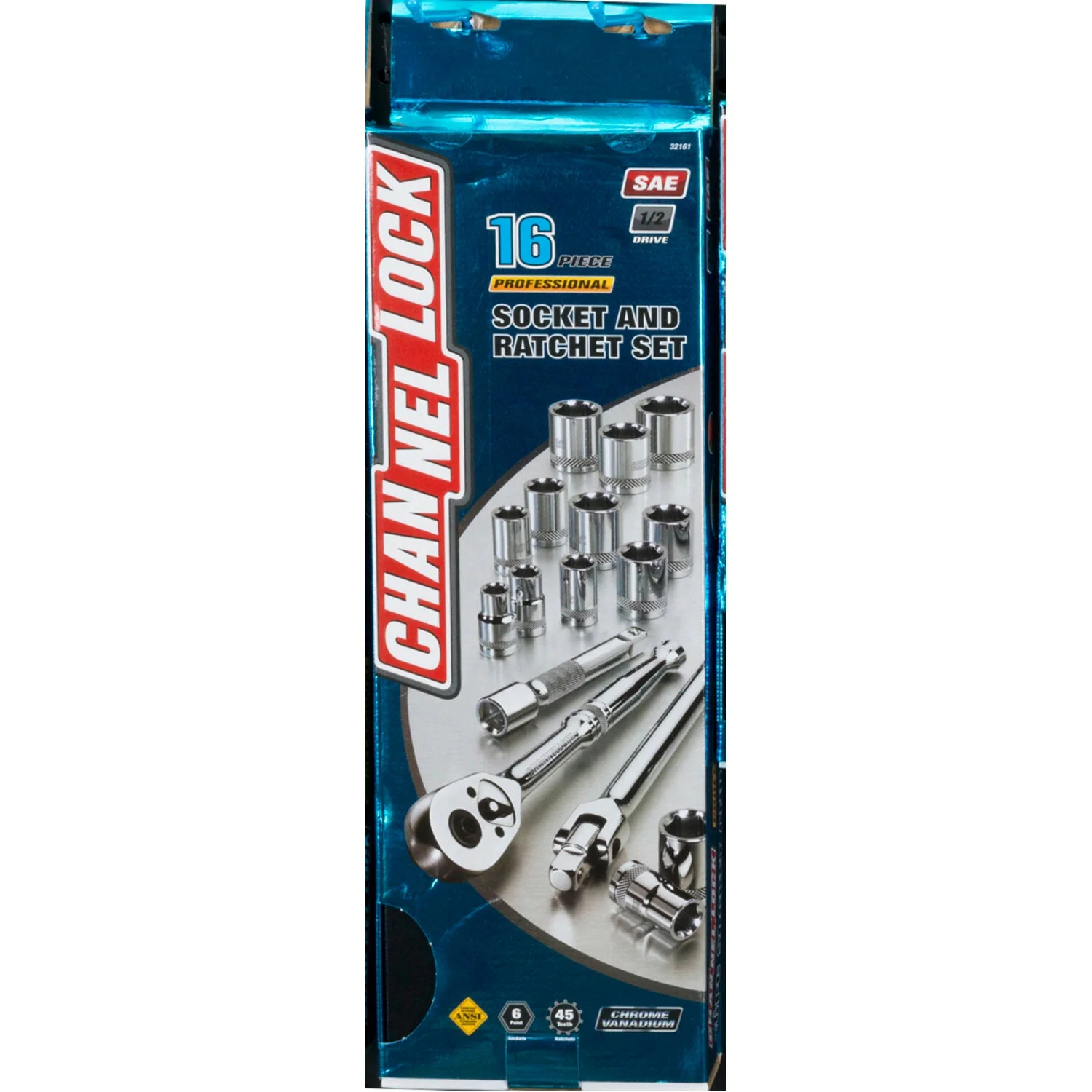 Channellock 32161 16pc 1/2 Inch SAE Drive Socket Set - Image 4