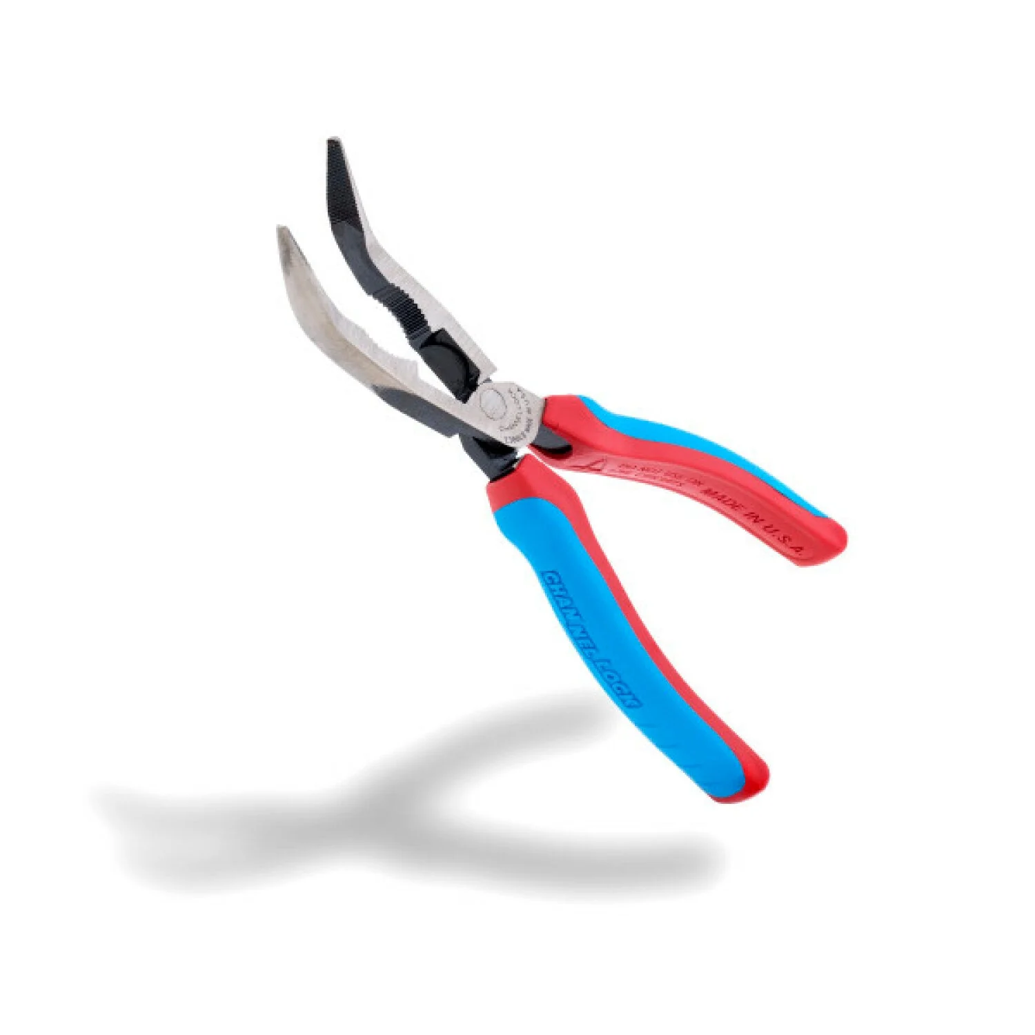 Channellock 388CB 8-inch Code Blue XLT Combination Bent Long Nose Pliers with Cutter - Image 2