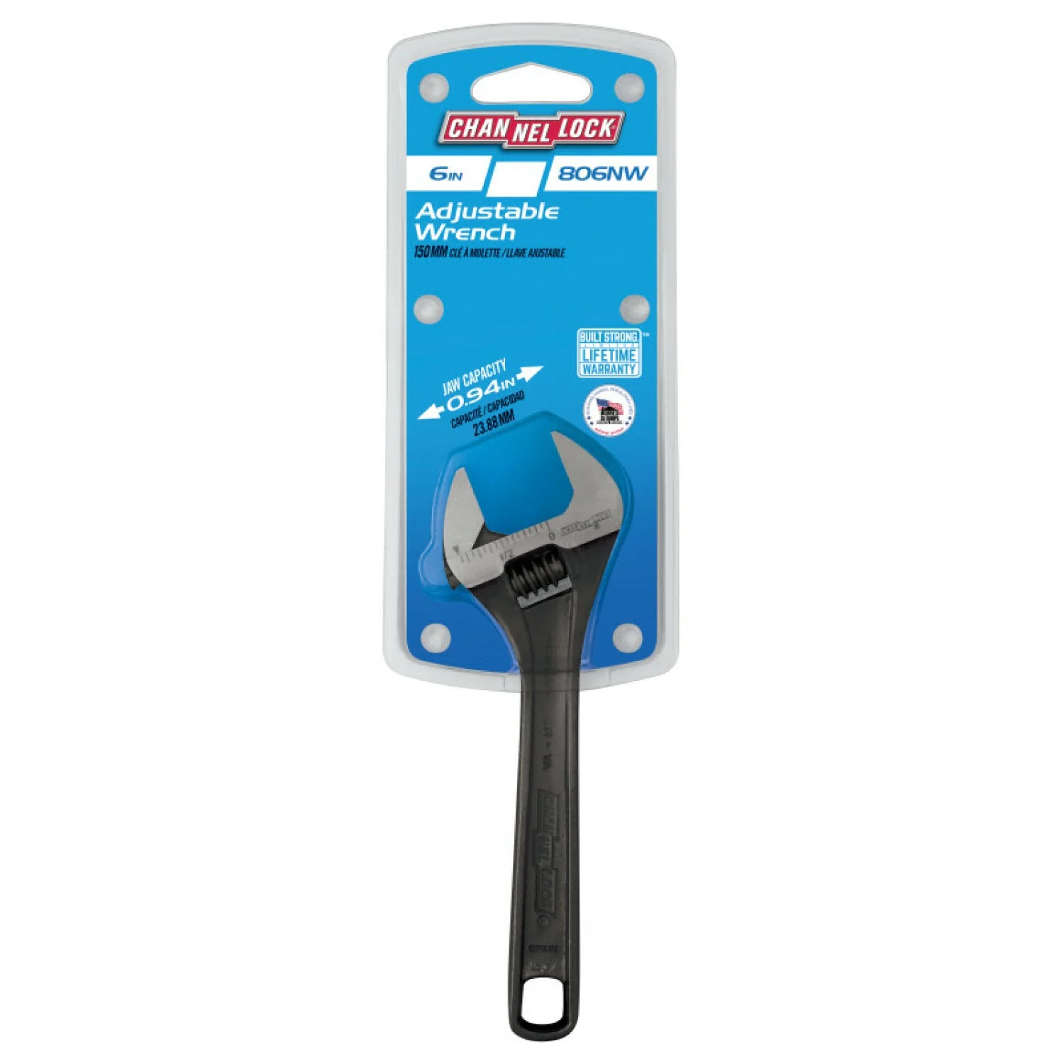 Channellock 806NW 6-inch Adjustable Wrench - Image 2