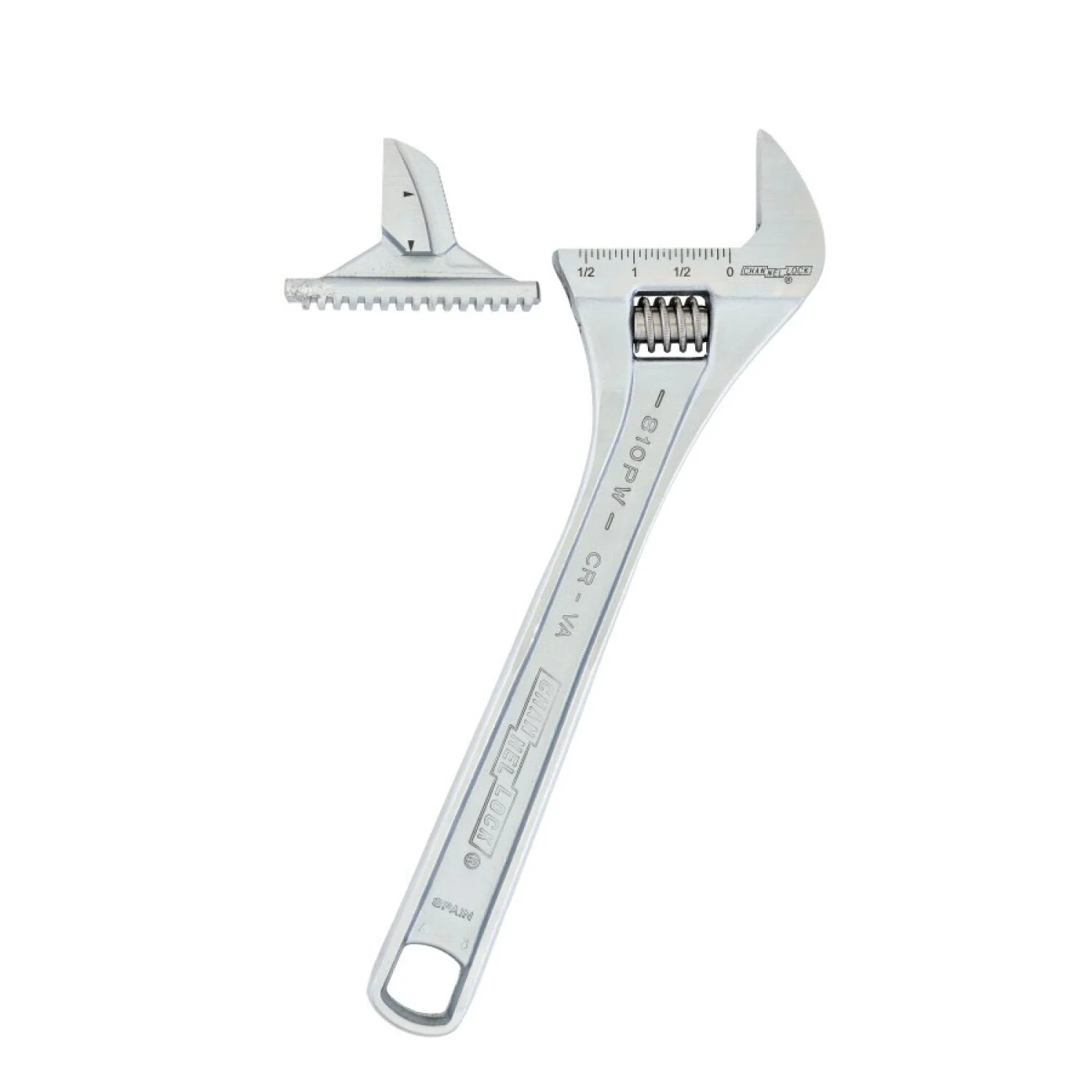 Channellock 812PW 12-inch Reversible Jaw Adjustable Wrench - Image 3