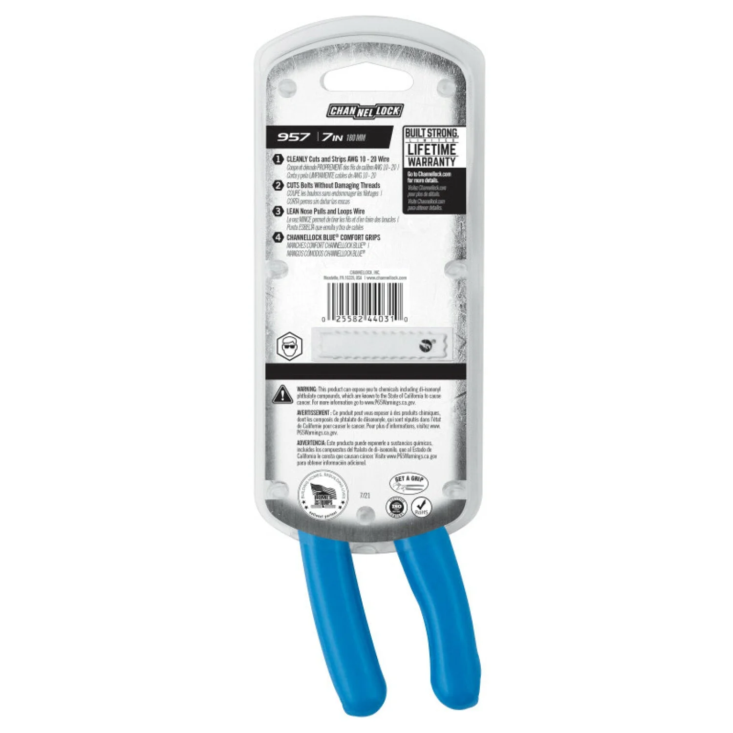 Channellock 957 7-Inch Wire Stripper - Image 3
