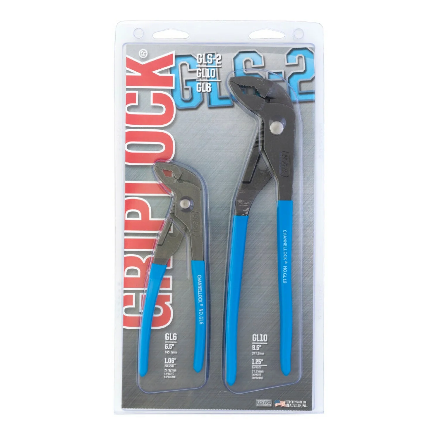 Channellock GLS-2 2Pc GripLock Plier Set - Image 2