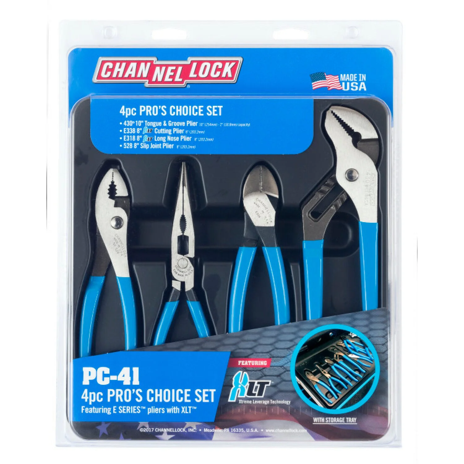 Channellock PC-41 4Pc Pro's Choice Pliers Set - Image 3