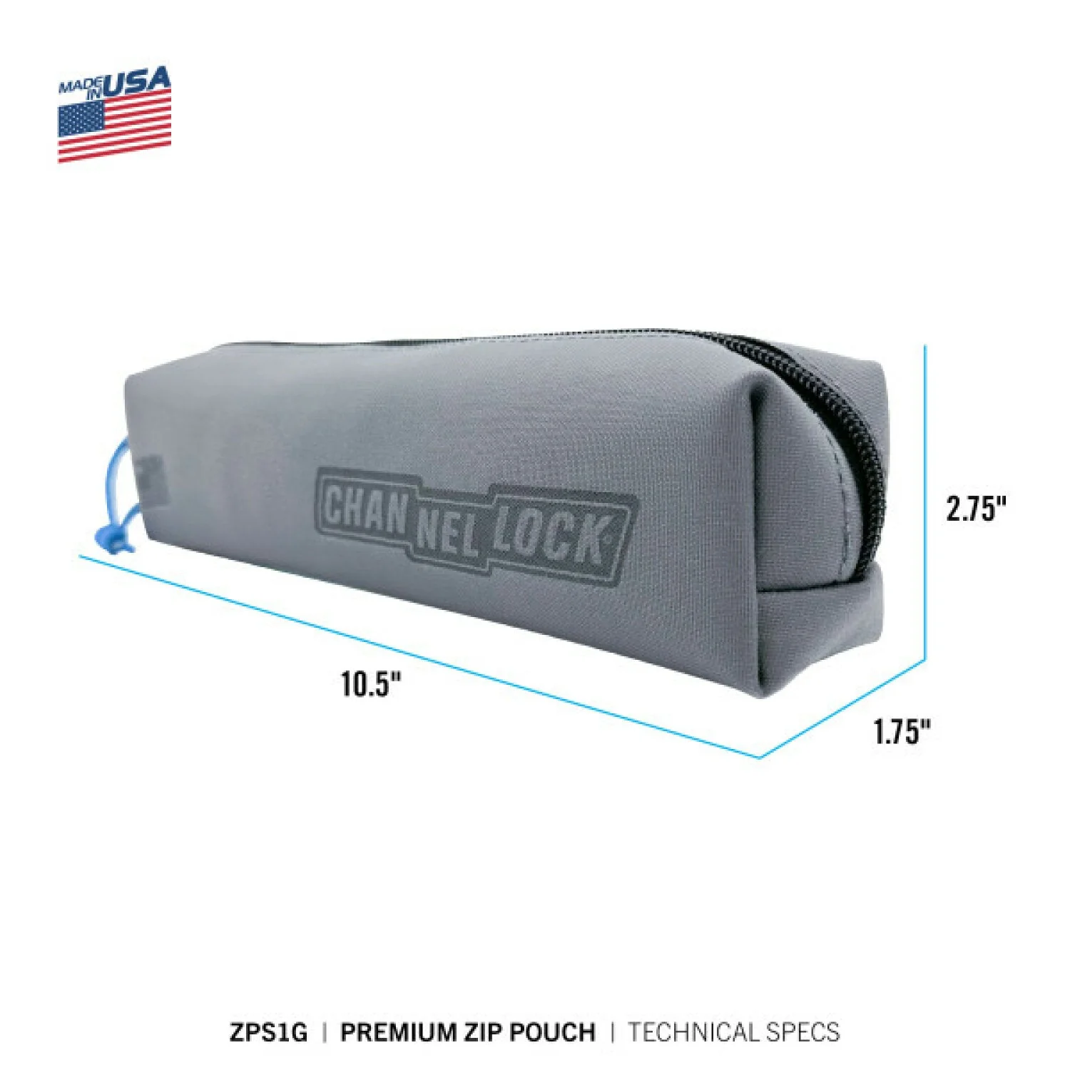 Channellock ZPS1G Premium Single Zip Pouch with Laserlock Fabric and 6/12 Compatible - Image 5