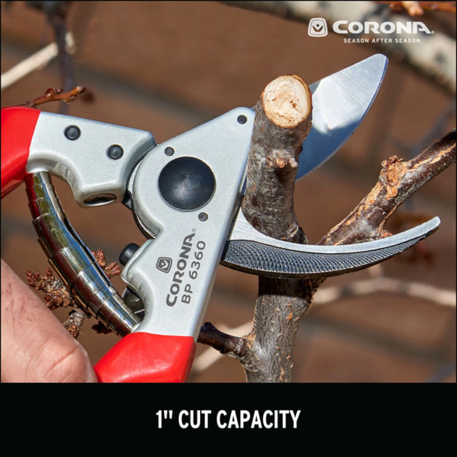 Corona BP 6360  ALUMINUM Bypass Pruner - 1 Inch, Angled, Right-Handed - Image 2