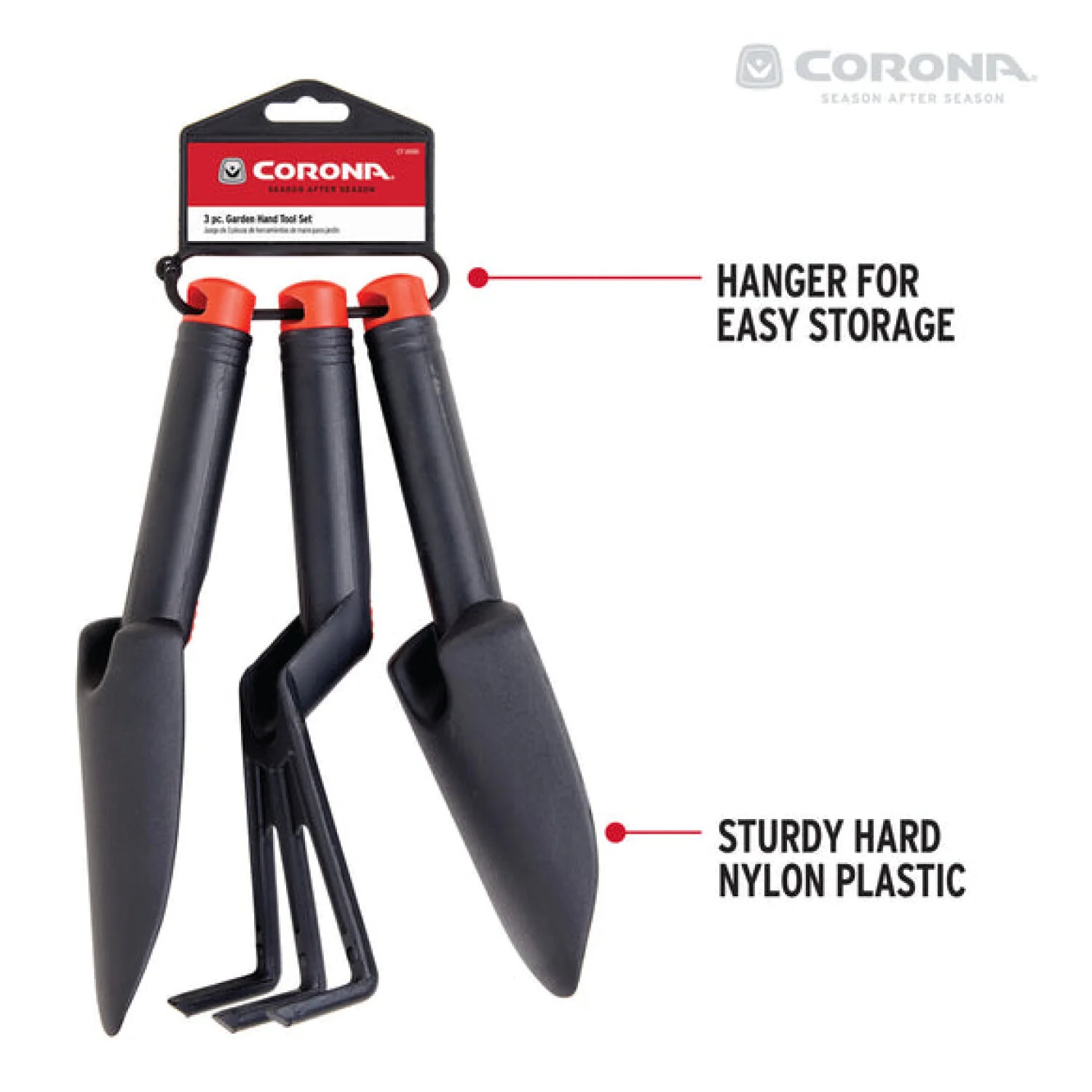 Corona CT 2000  3 Piece Garden Handle Tool Set - Image 10