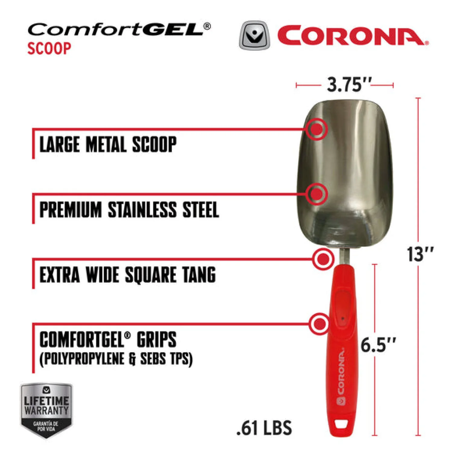 CORONA-CT 3364 · ComfortGEL® Scoop Premium StainlessSTEEL - Image 3