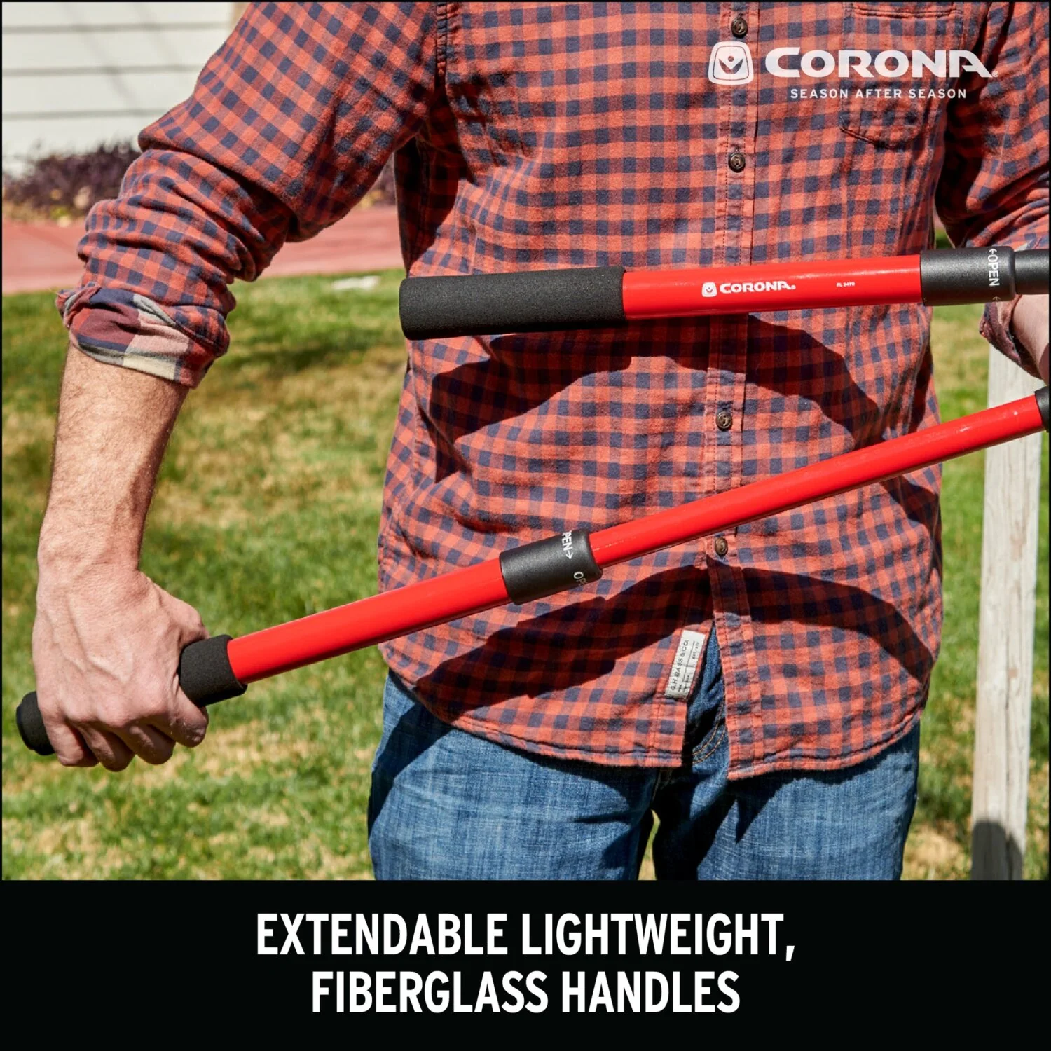 Corona FL 3470 EasyCUT Extendable Bypass Lopper, 21 in. to 33 in., 1-1/2 in. Cut Capacity - Image 11