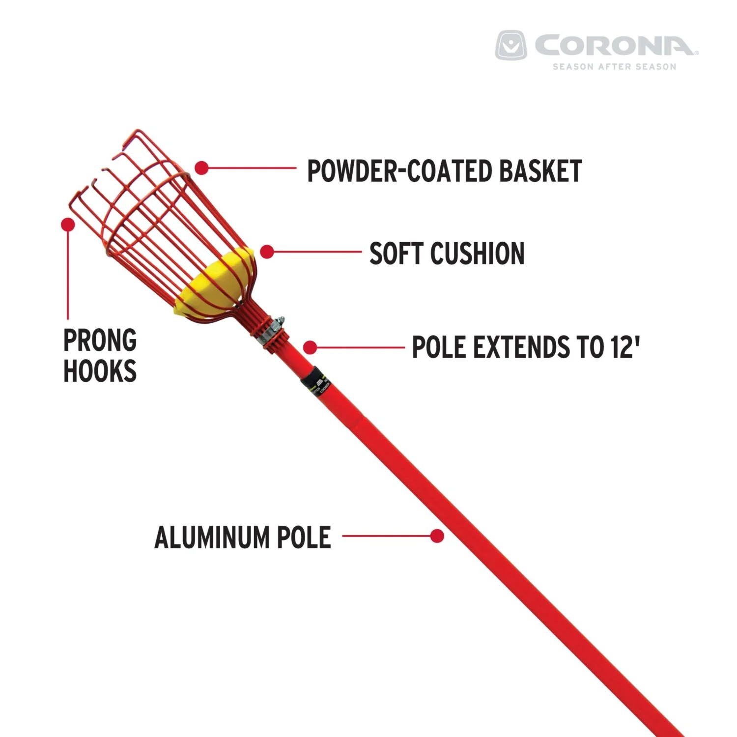 Corona FP 2312 Extendable Fruit Picker, 12 ft. - Image 6