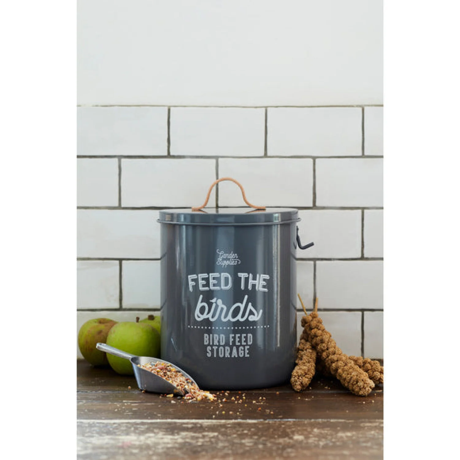 CORONA-GEN/BIRDTINCHAR · Burgon & Ball® Feed the Birds Tin - Charcoal - Image 2