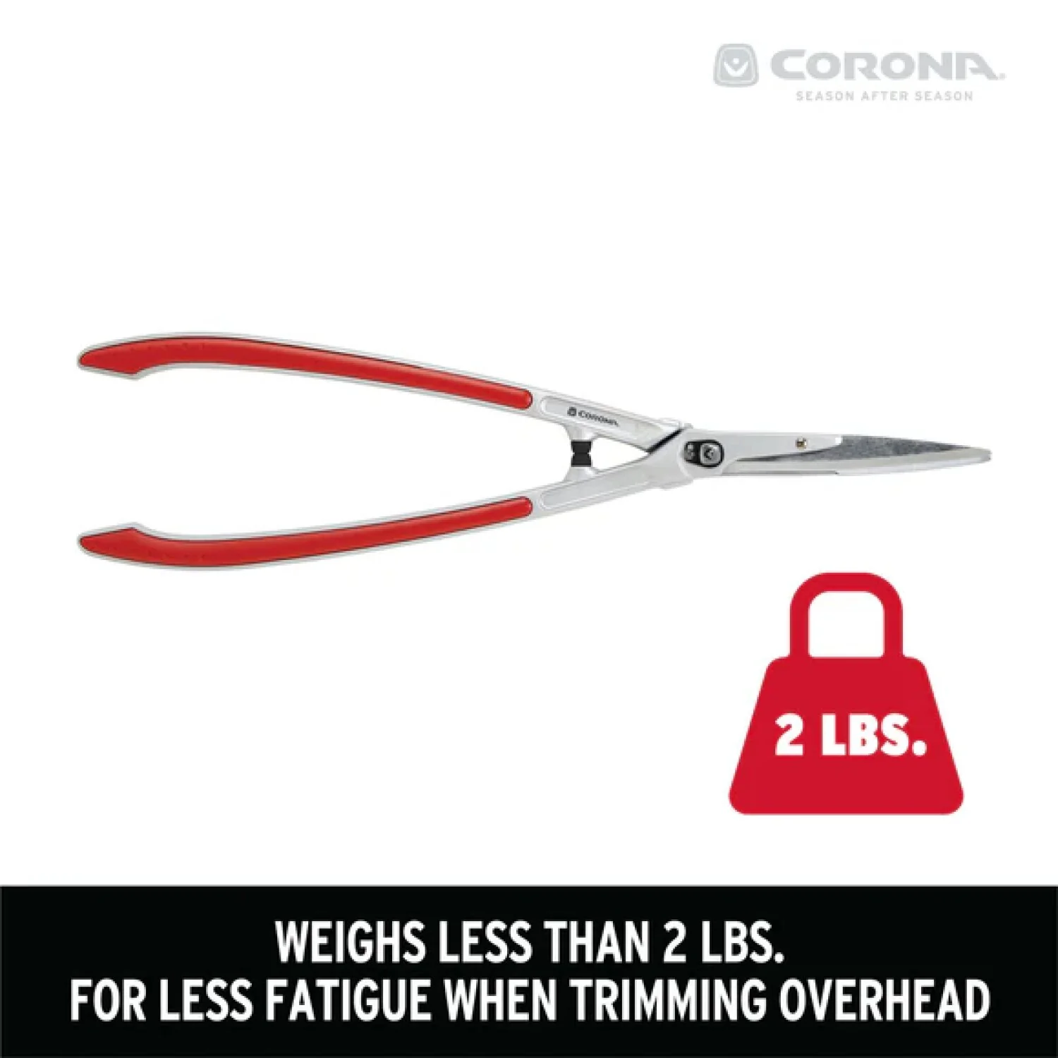 Corona HS15340CC PrecisionCUT Aluminum Hedge Shears 7-1/4 in. blades, 12-3/4 in. handles - Image 4