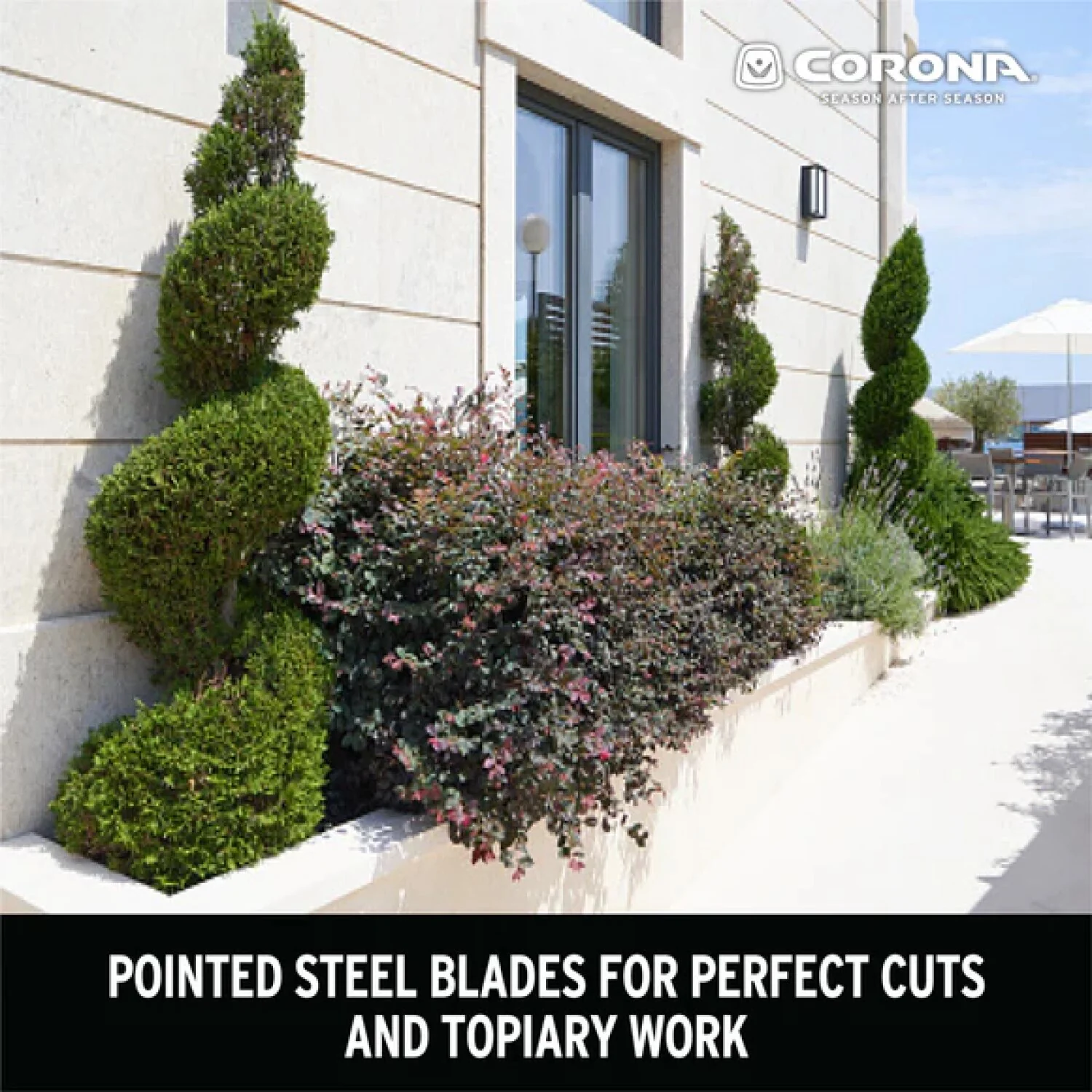 Corona HS15340CC PrecisionCUT Aluminum Hedge Shears 7-1/4 in. blades, 12-3/4 in. handles - Image 9