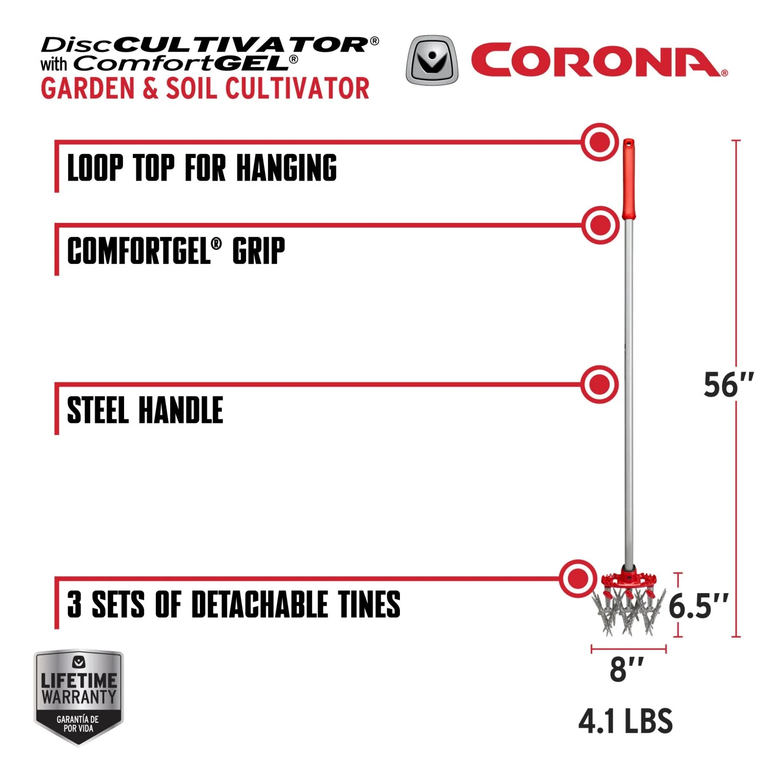 Corona LG 3634 DiscCULTIVATOR with ComfortGEL Grip - Image 5