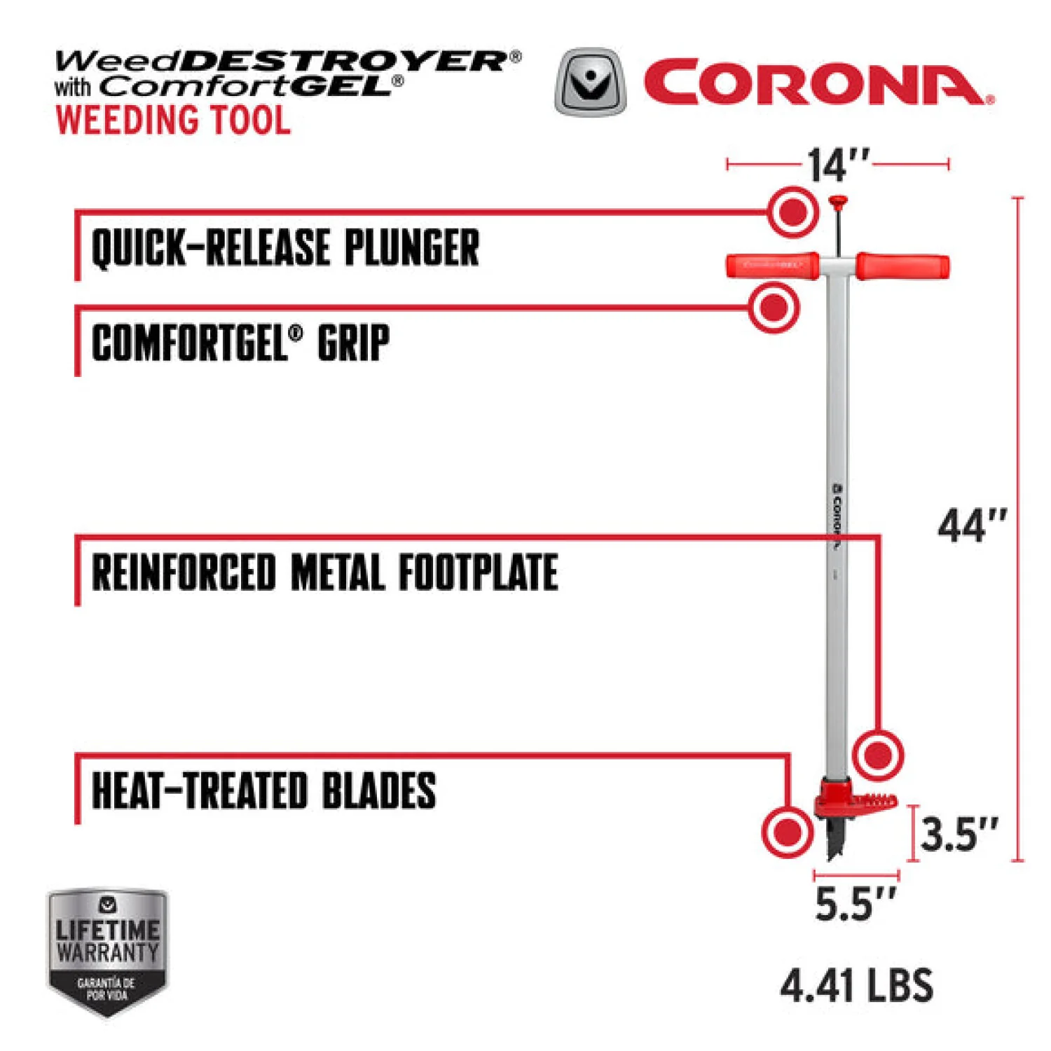 Corona LG 3654 WeedDESTROYER with ComfortGEL® Grip - Image 11
