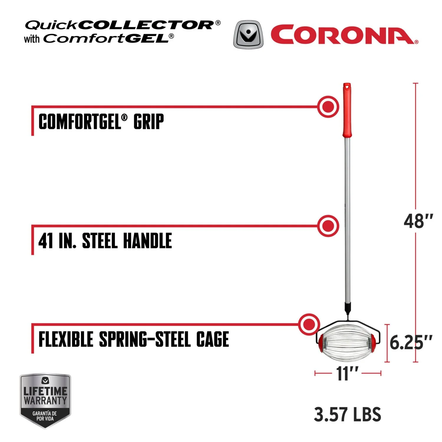 Corona LG 3694 QuickCOLLECTOR with ComfortGEL Grip - Image 2