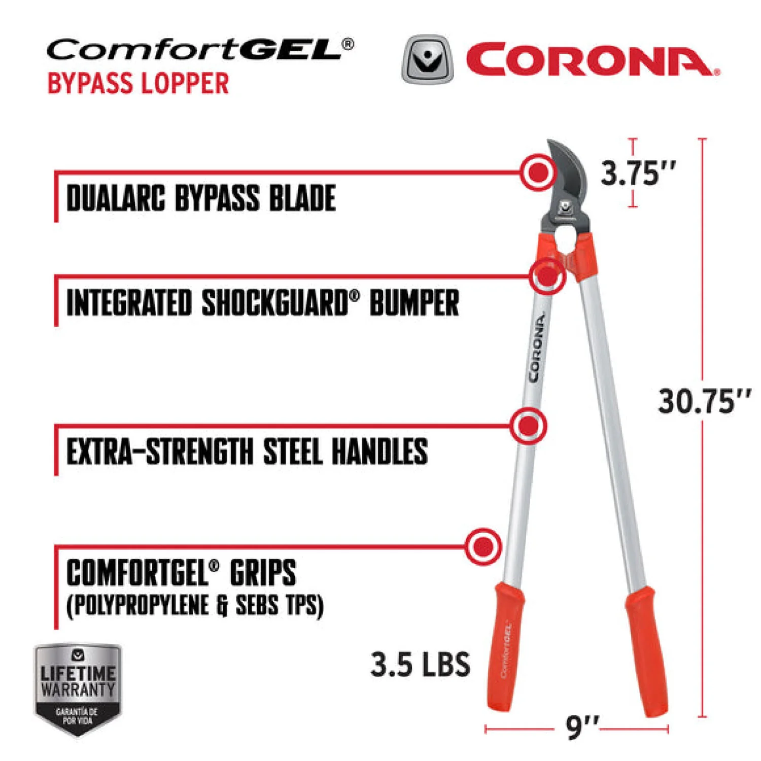 CORONA-SL 3264 · ComfortGEL® Bypass Lopper - 30 Inch - Image 2