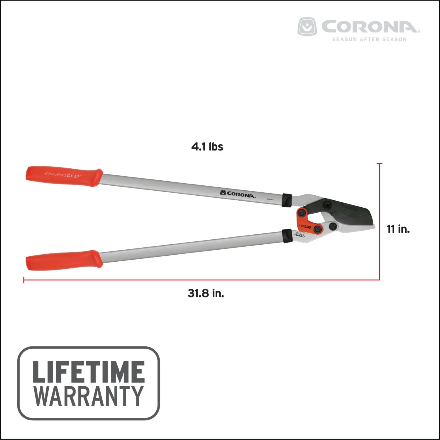 Corona SL 4264 DualLINK Bypass Lopper, 1-3/4 in. Cut Capacity - Image 3