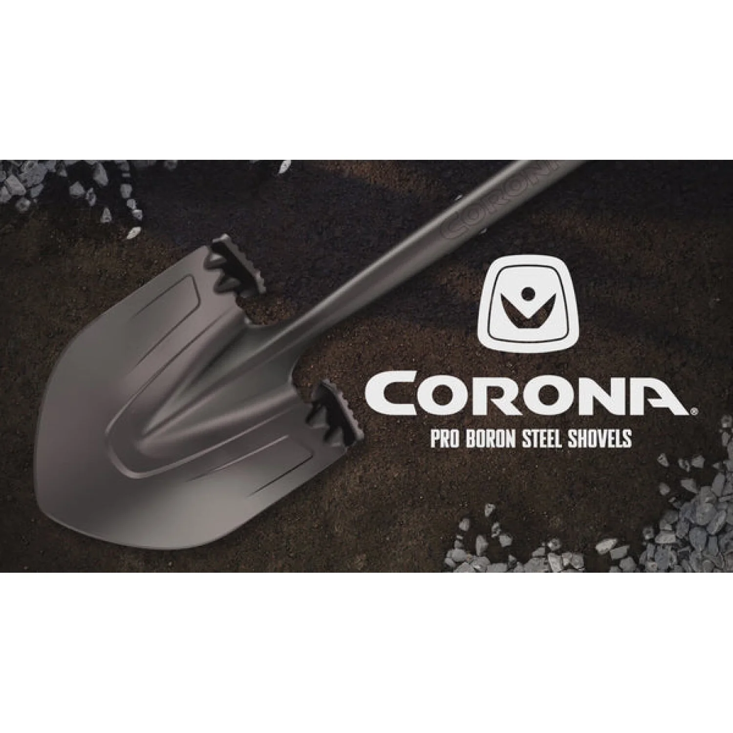 Corona SS16000 Boron Steel 14-Gauge Square Point Shovel, Hardwood Handle - Image 2