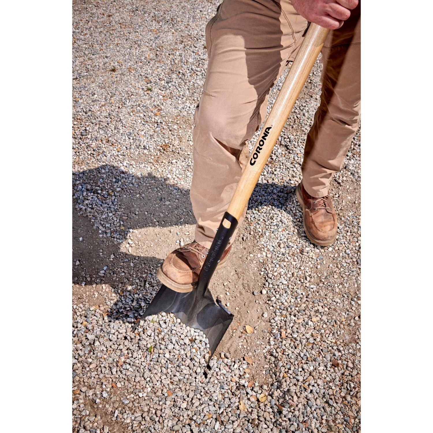 Corona SS16000 Boron Steel 14-Gauge Square Point Shovel, Hardwood Handle - Image 5