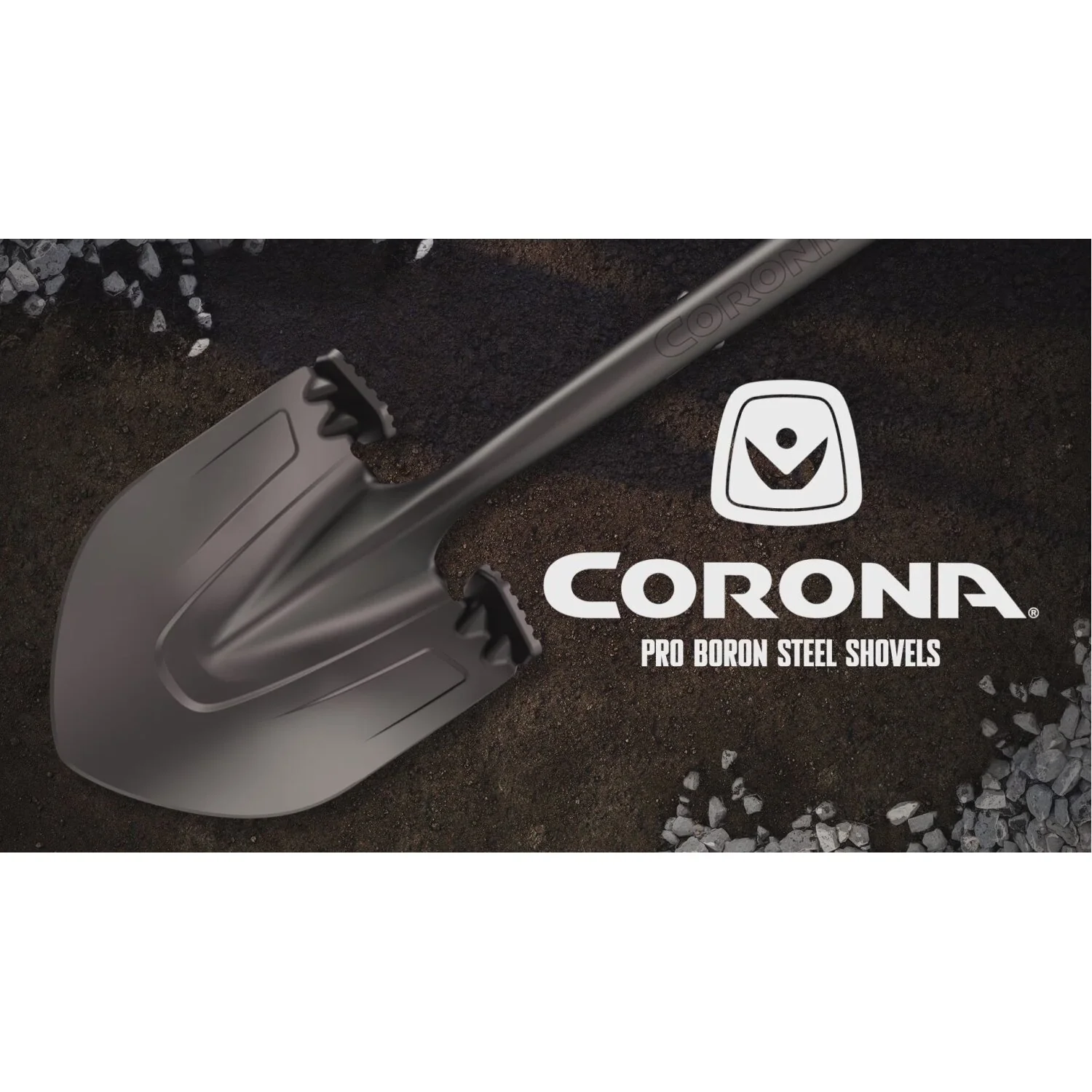 Corona SS16020 Boron Steel 14-Gauge Square Point Shovel, Fiberglass Handle - Image 5