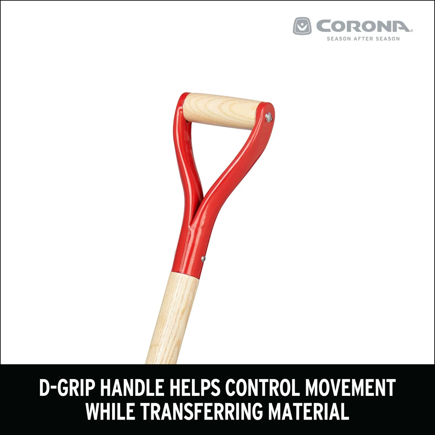 Corona SS16701 #10 Aluminum Western Scoop Hardwood Handle, D Grip Shovel - Image 8