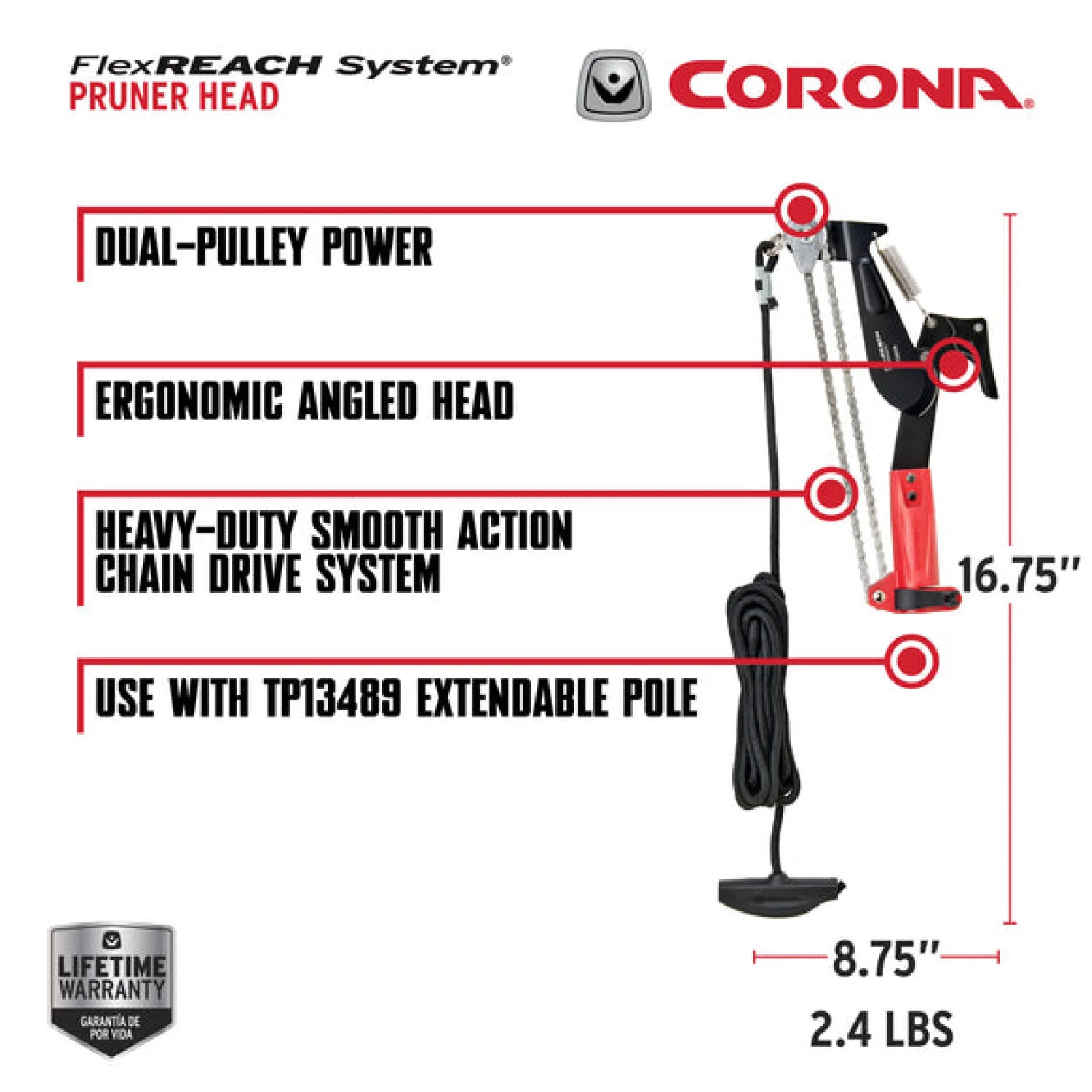 CORONA-TP13005 · FlexREACH – Pruner Head Assembly - Image 2