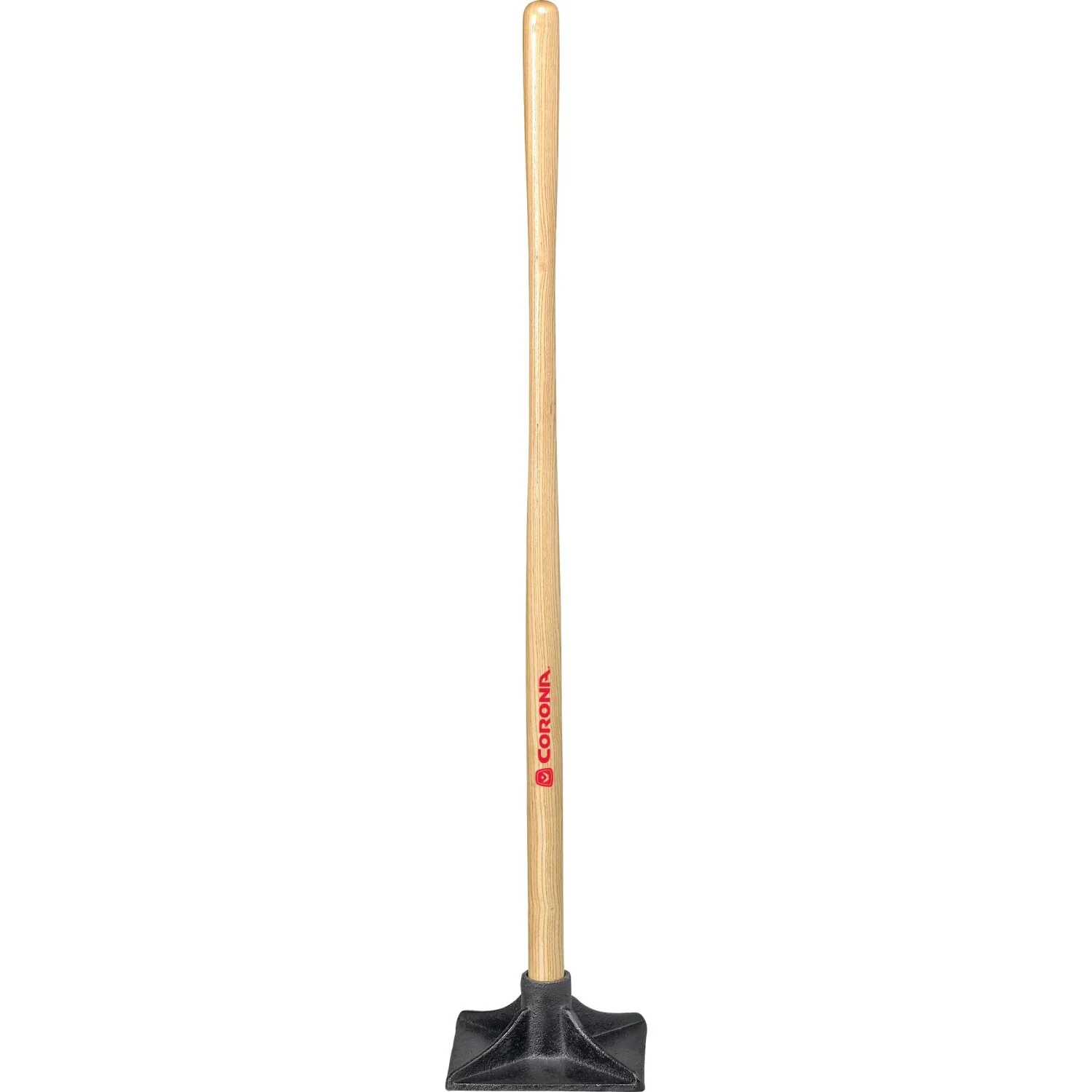 Corona UT 60050 Dirt Tamp, 8 in. x 8 in., 43 in. Ash Wood Handle