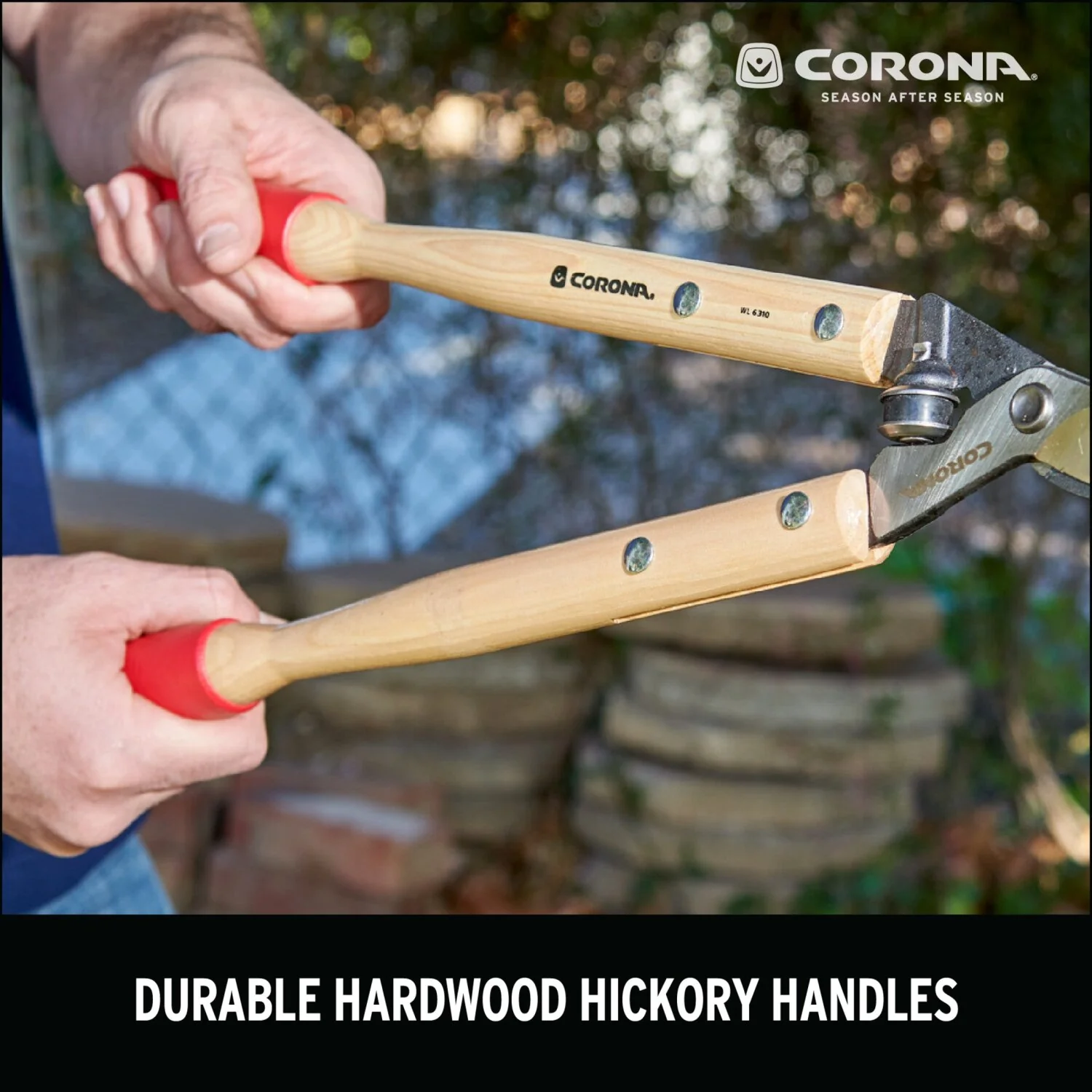 Corona WL 6310 Hickory Handle ClassicCUT Bypass Vine Lopper, 20 in., 1-1/4 in. Cut Capacity - Image 3