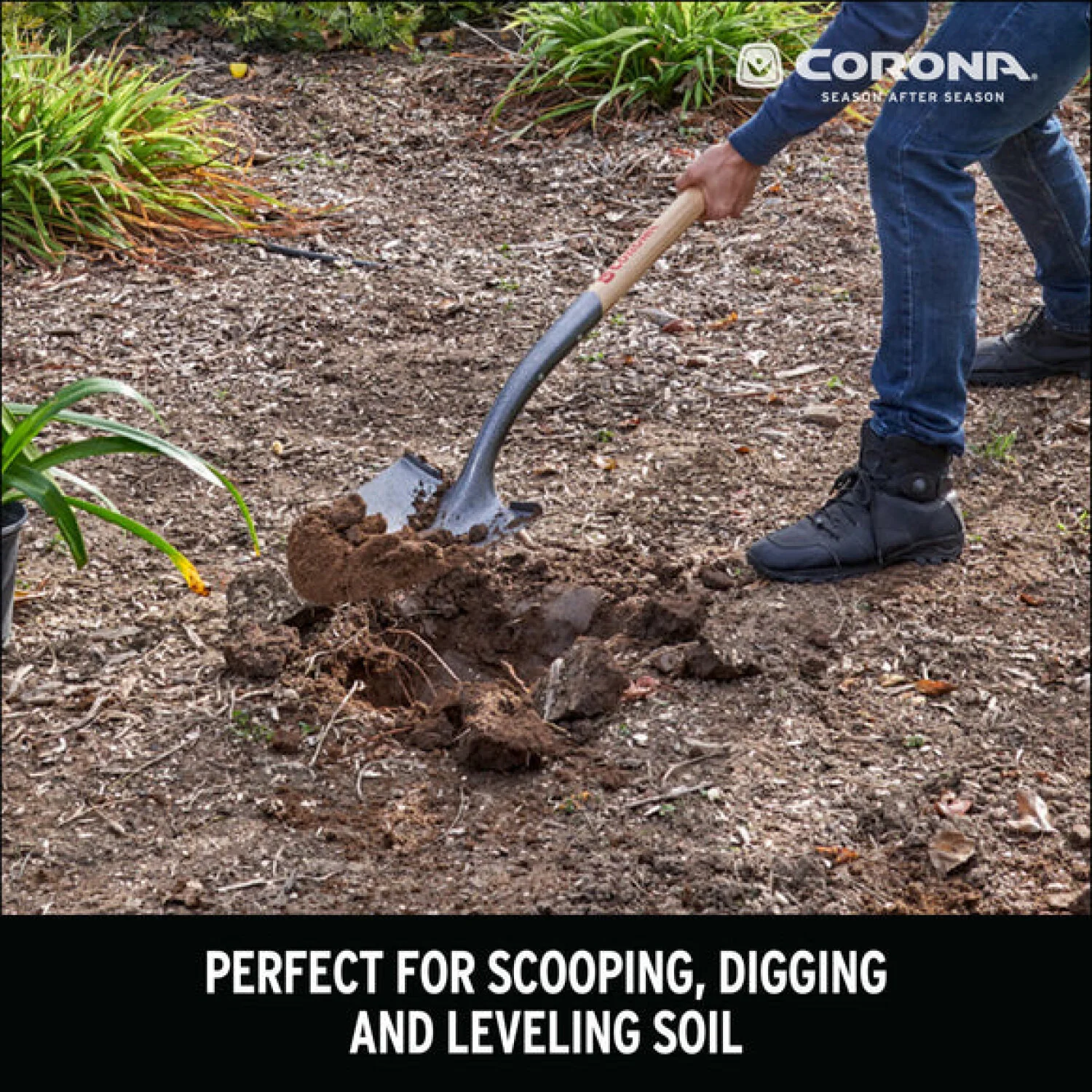 Corona-SS16100 · Round Point Hardwood Shovel, 14 Gauge - Image 8