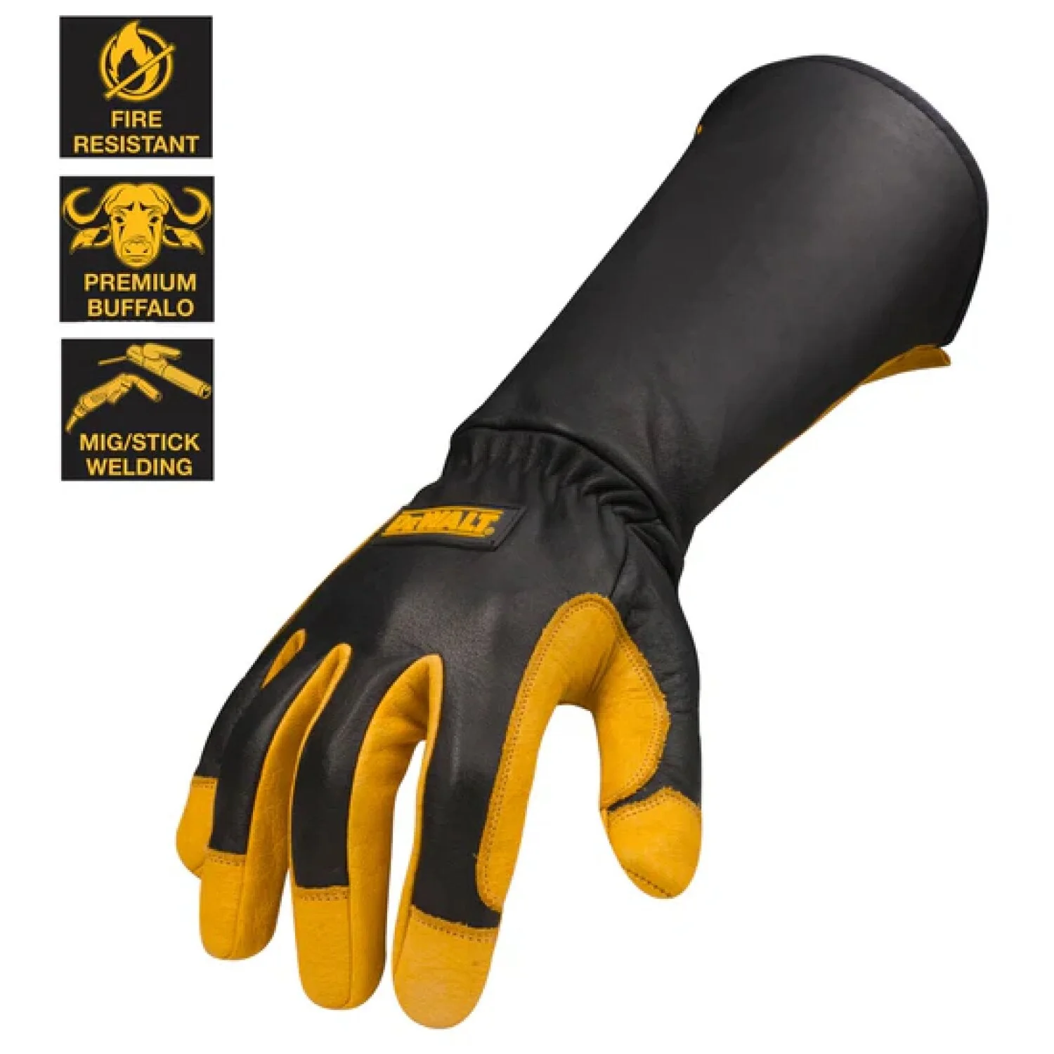 Dewalt DXMF04051LG Premium Leather Welding Gloves - Image 5