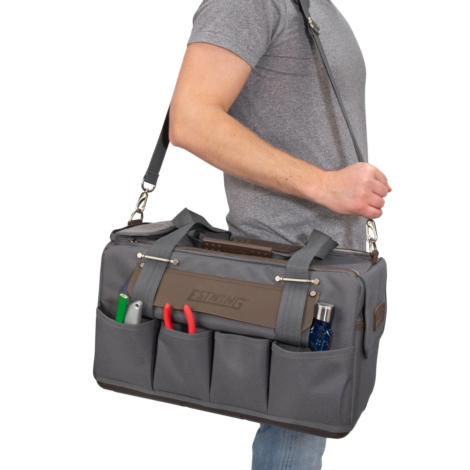 Estwing 94762 18-Compartment, 18-Inch Framer's Tool Bag - Image 6