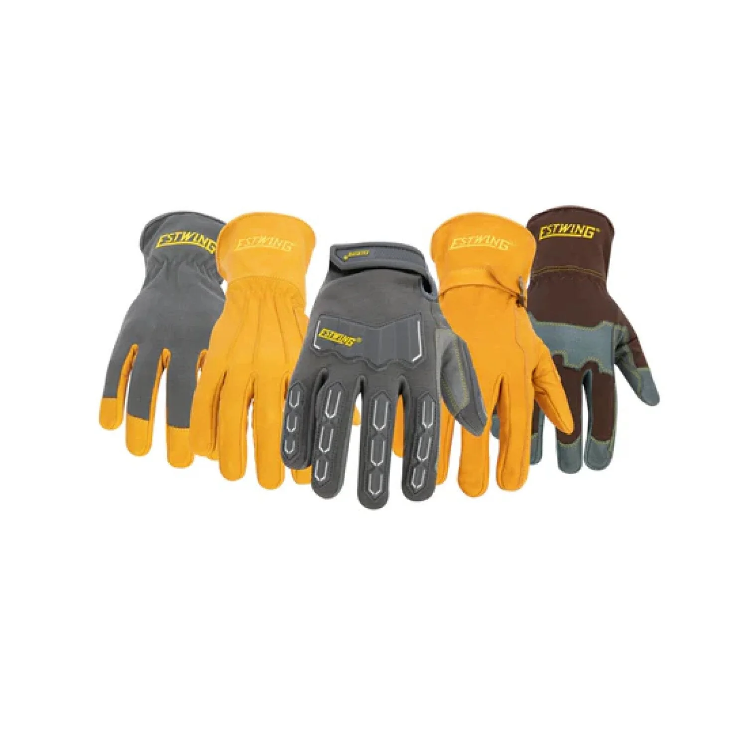 Estwing EWLP1010 Reinforced Knuckle Leather Palm Work Glove with Elastic Sewn Extended Cuff - Image 5