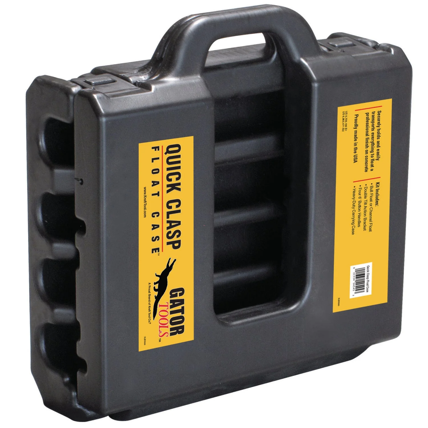 Gator Tools GF10305 Quick Clasp Float Case with 48" Round End Bull Float, Gator Glide Bracket, and (4) 6' 1-3/4" Button Handles - Image 5