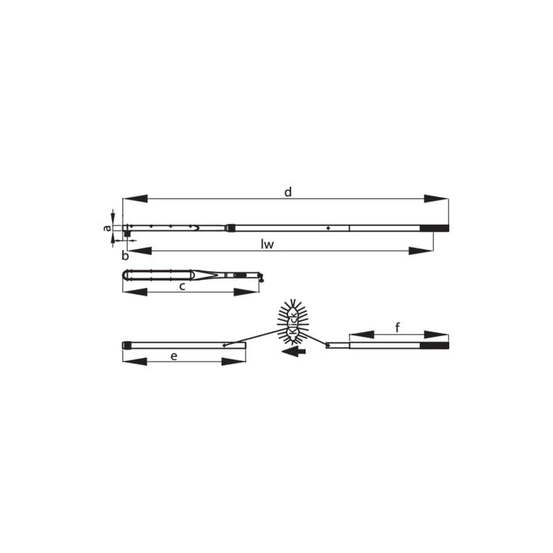 Gedore 1427083 Torque wrench DREMOMETER DZ A+S 22Z 140-620 Nm - Image 4
